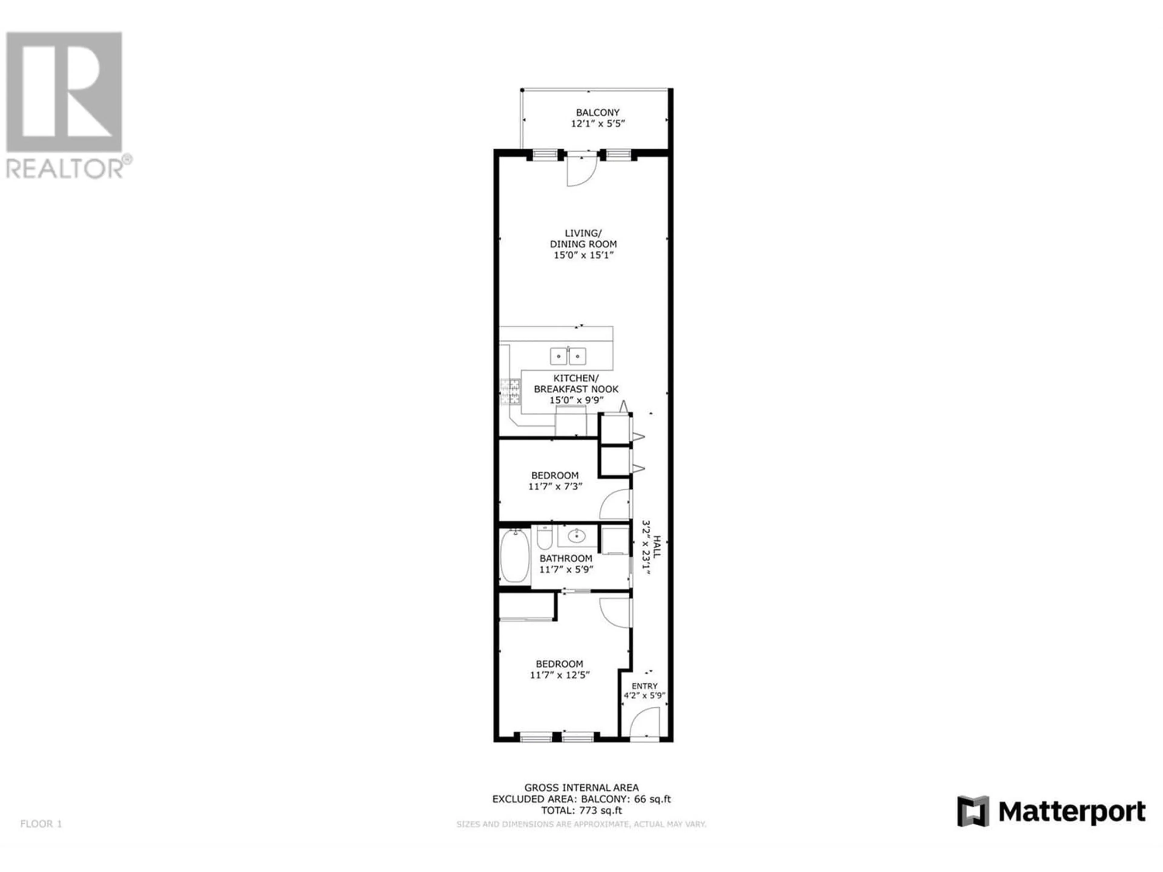 Floor plan for 5401 lakeshore Drive Unit# 205, Osoyoos British Columbia V0H1V6