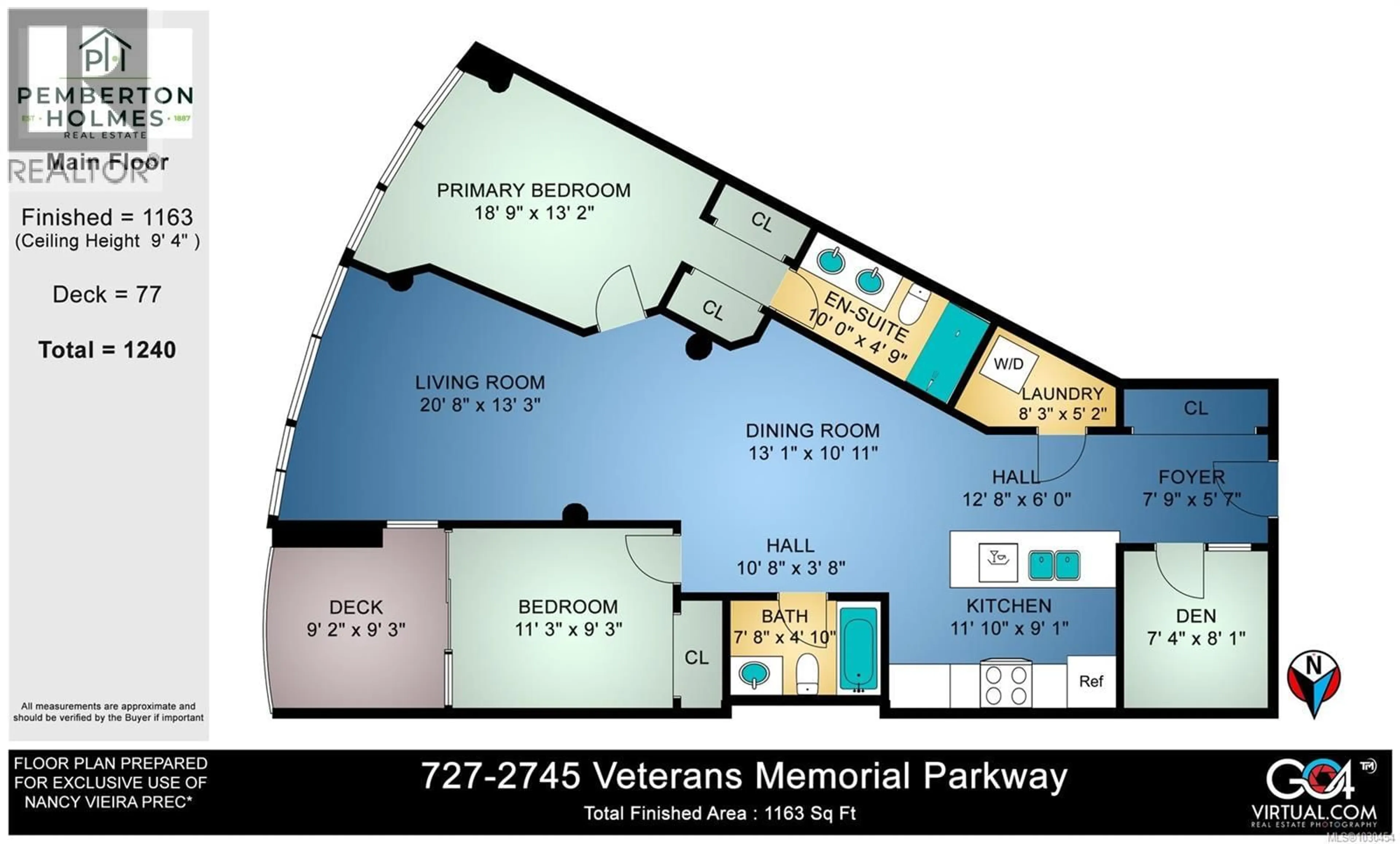 Floor plan for 727 - 2745 VETERANS MEMORIAL PARKWAY, Langford British Columbia V9B0H4