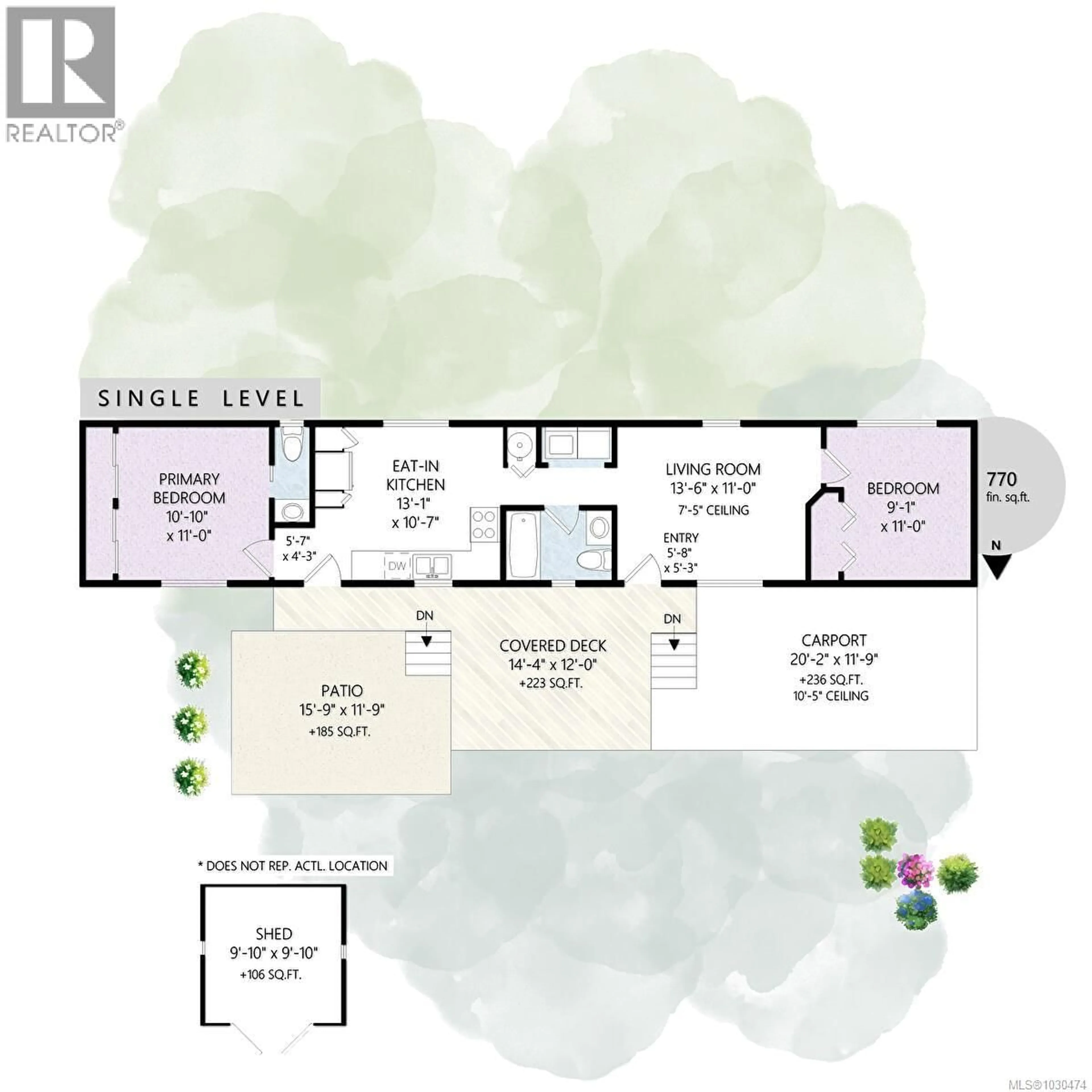 Floor plan for 33 - 1260 FISHER ROAD, Cobble Hill British Columbia V8H0G4
