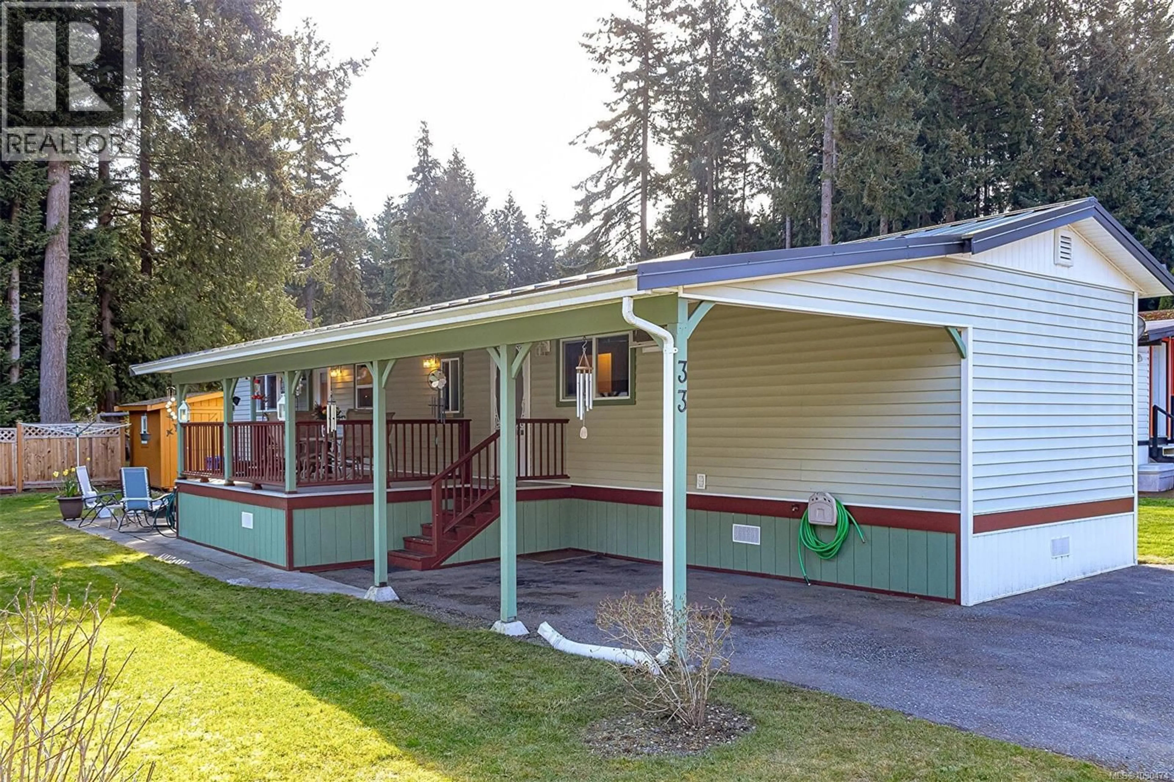 Home with vinyl exterior material, street for 33 - 1260 FISHER ROAD, Cobble Hill British Columbia V8H0G4