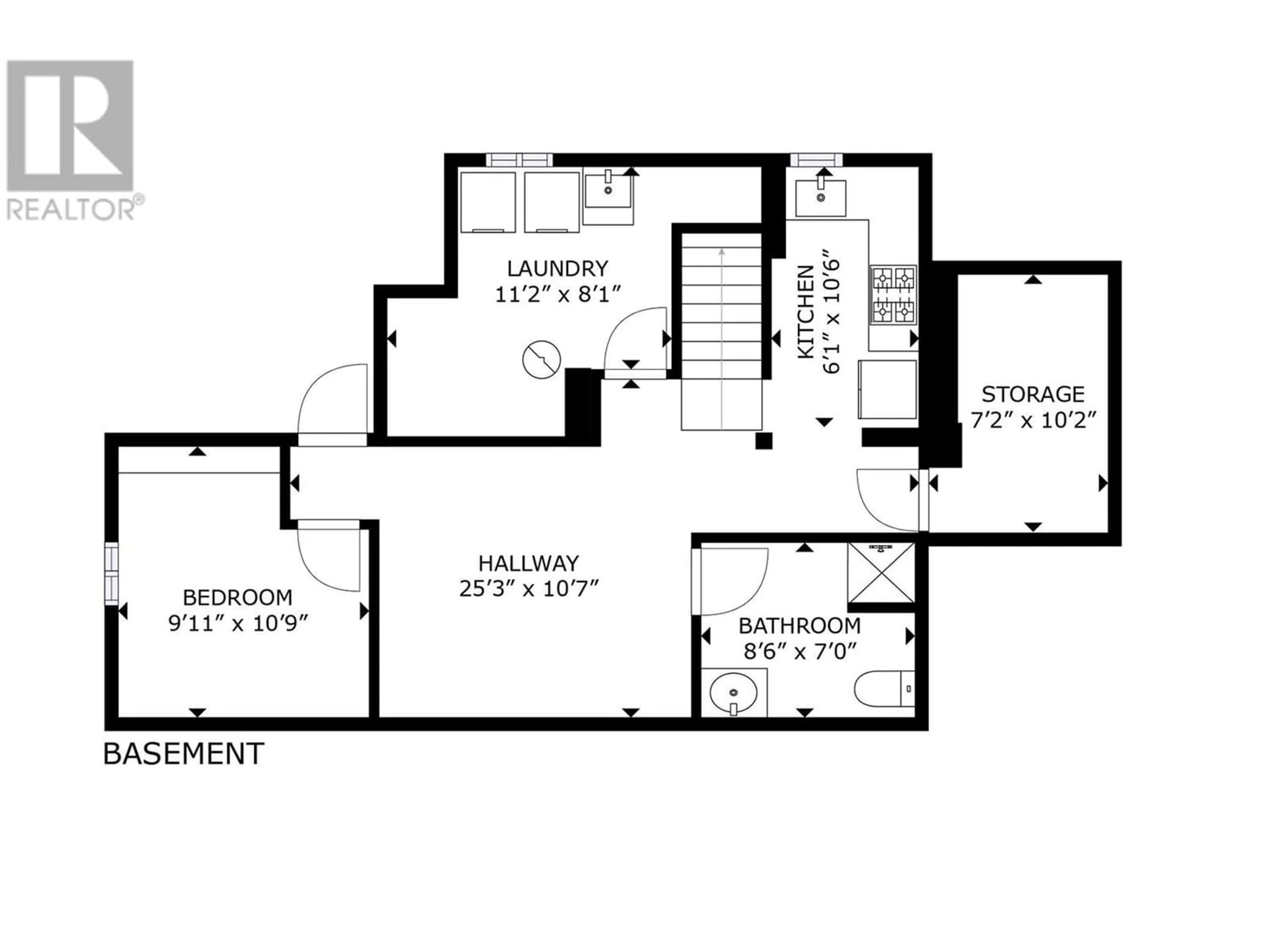 Floor plan for 470 Snowsell Street N, Kelowna British Columbia V1V2C7
