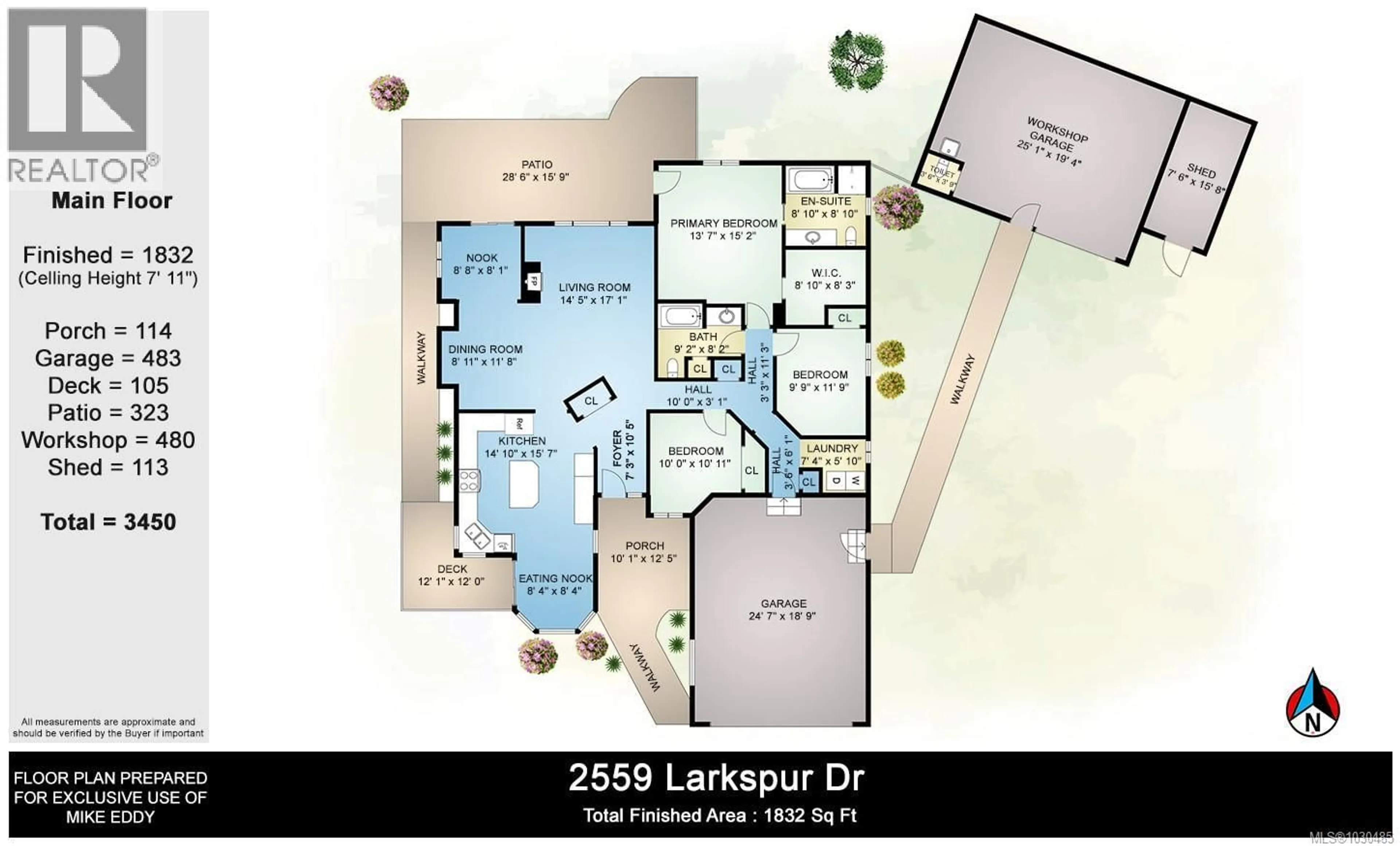 Floor plan for 2559 LARKSPUR DRIVE, Duncan British Columbia V9L5G7