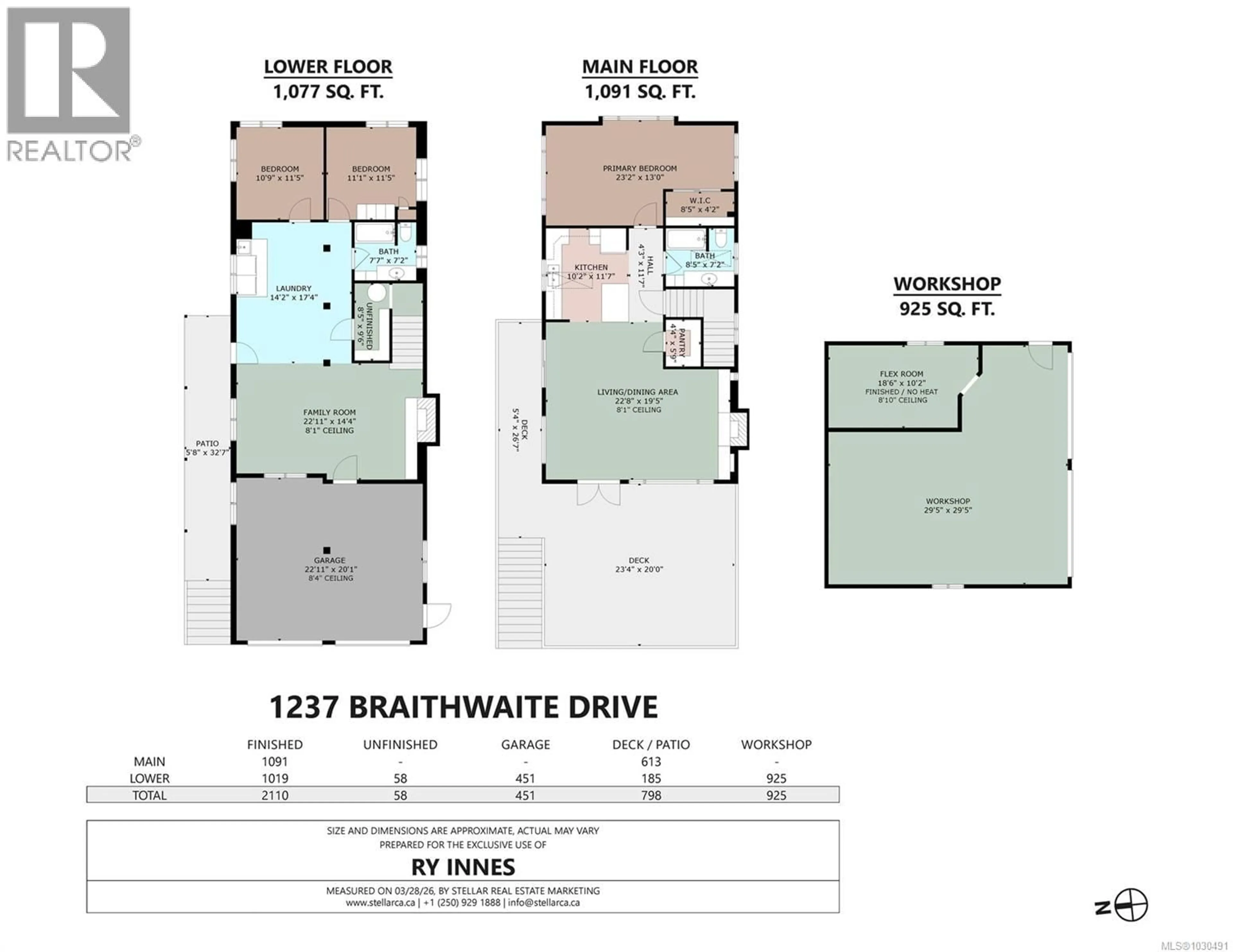 Floor plan for 1237 BRAITHWAITE DRIVE, Cobble Hill British Columbia V8H0G3