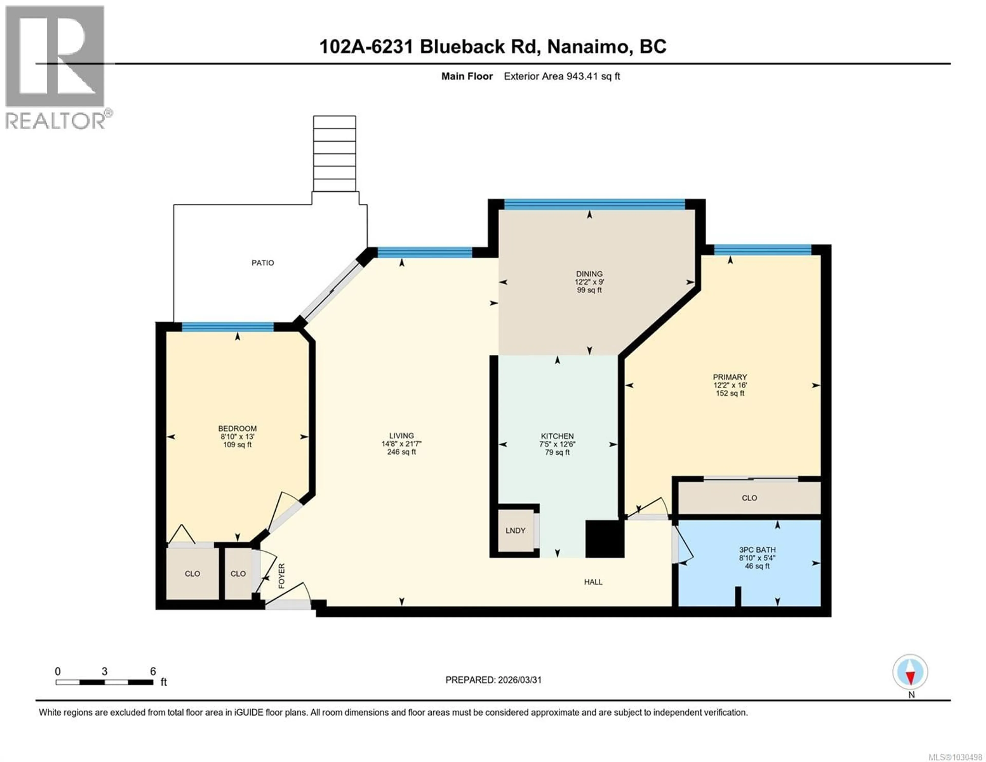Floor plan for 102A - 6231 BLUEBACK ROAD, Nanaimo British Columbia V9V1J3