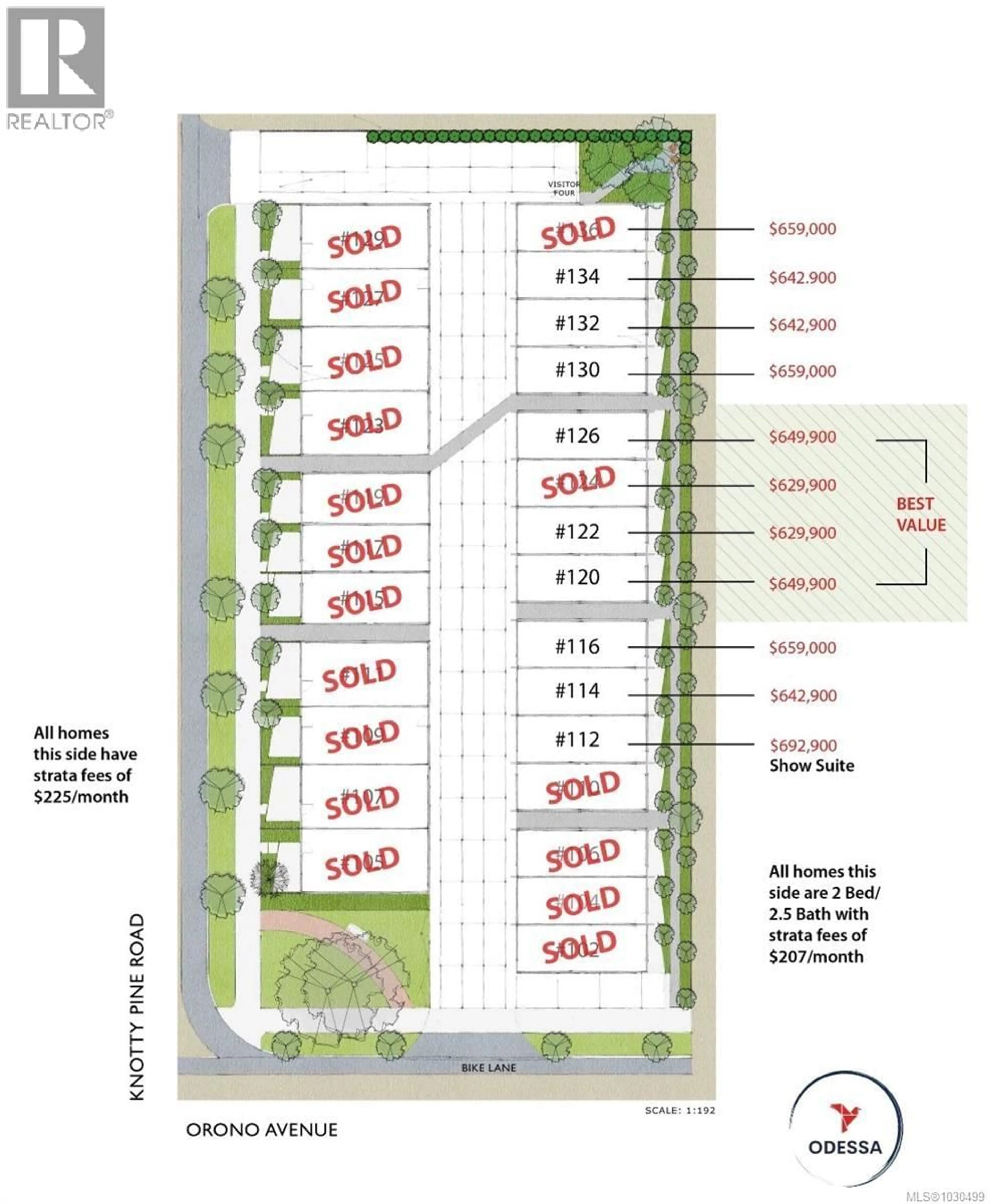 Floor plan for 122 - 916 ORONO AVENUE, Langford British Columbia V9B2T9