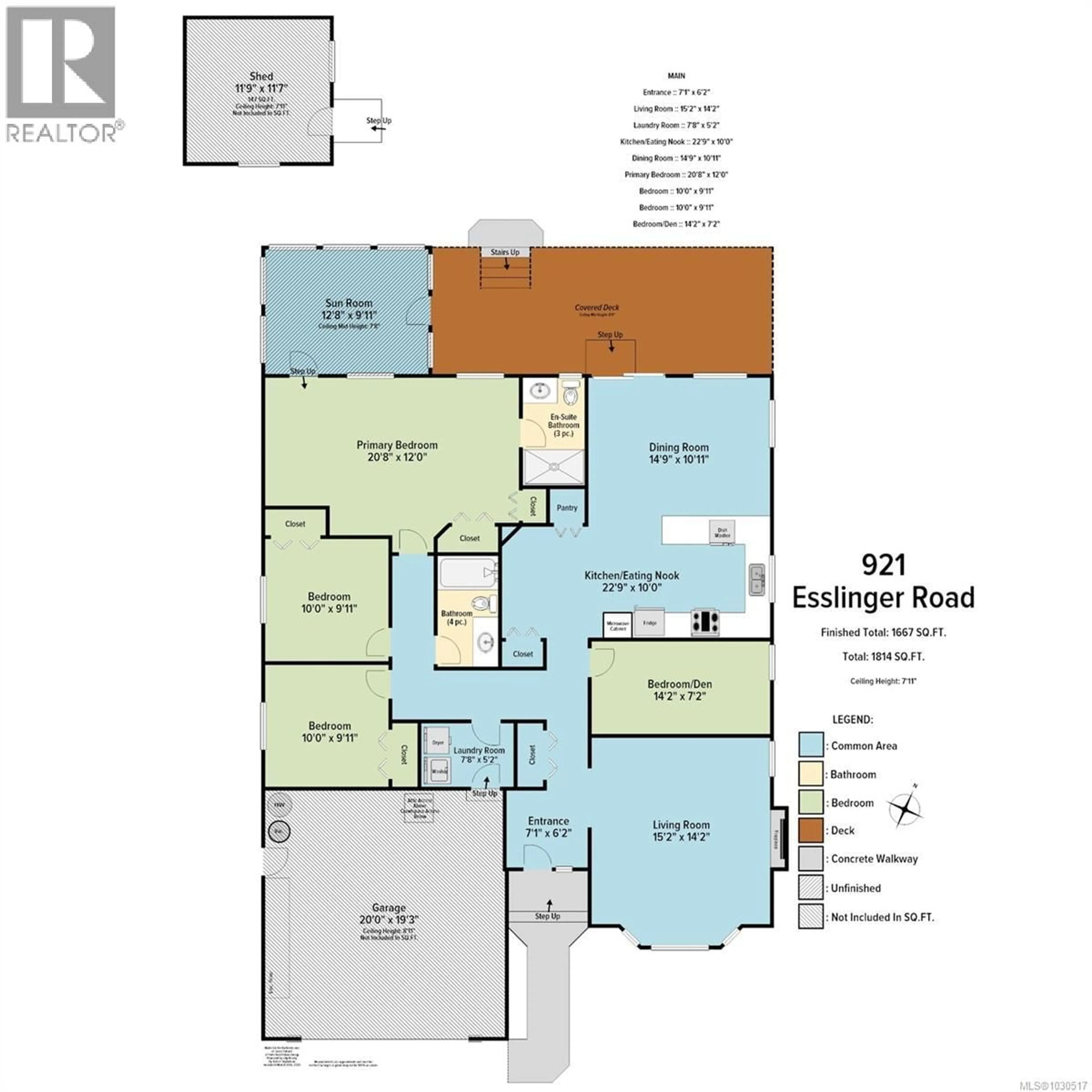 Floor plan for 921 ESSLINGER ROAD, Parksville British Columbia V9P2R1