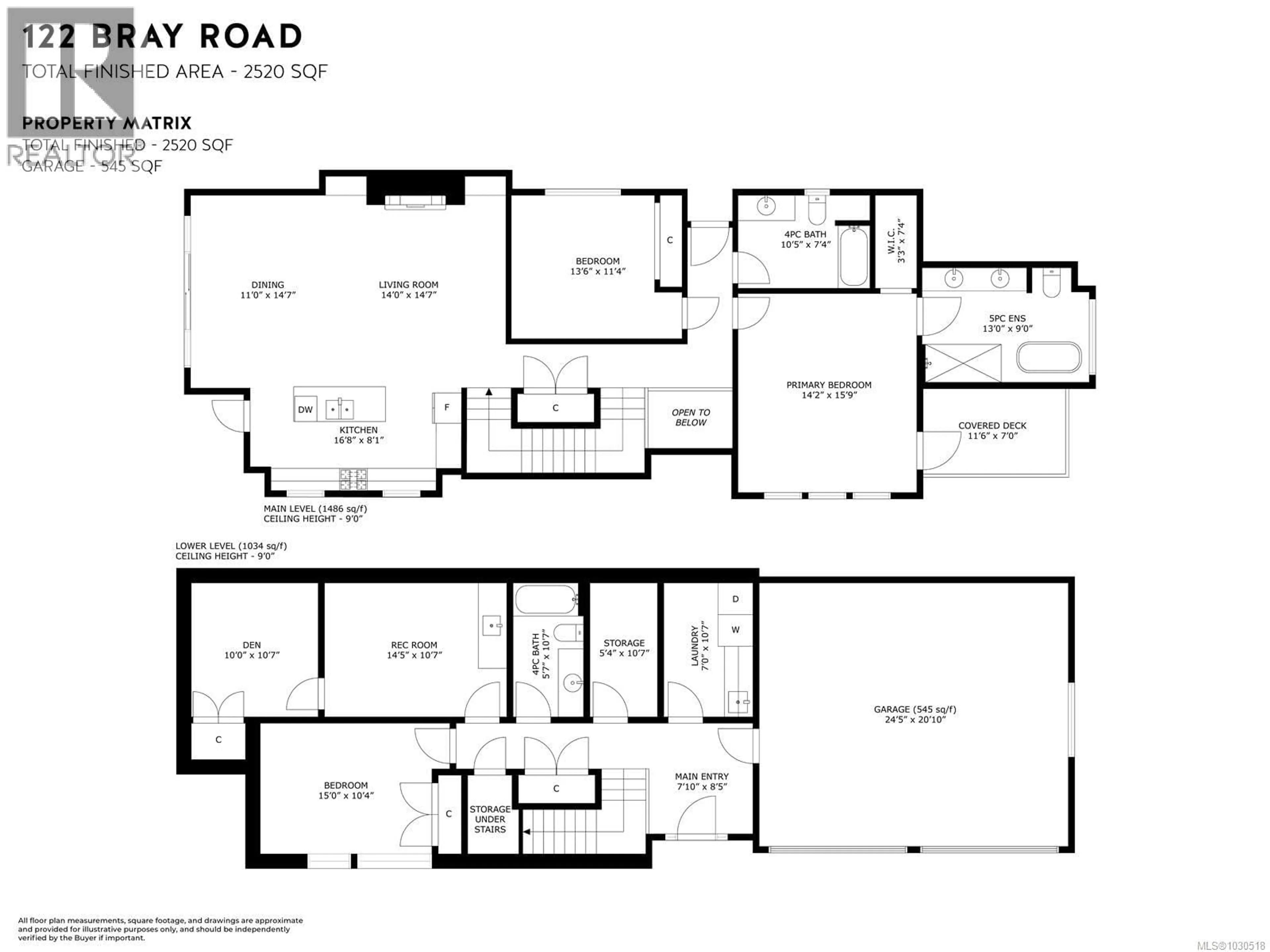 Floor plan for 122 BRAY ROAD, Nanaimo British Columbia V9T0J8