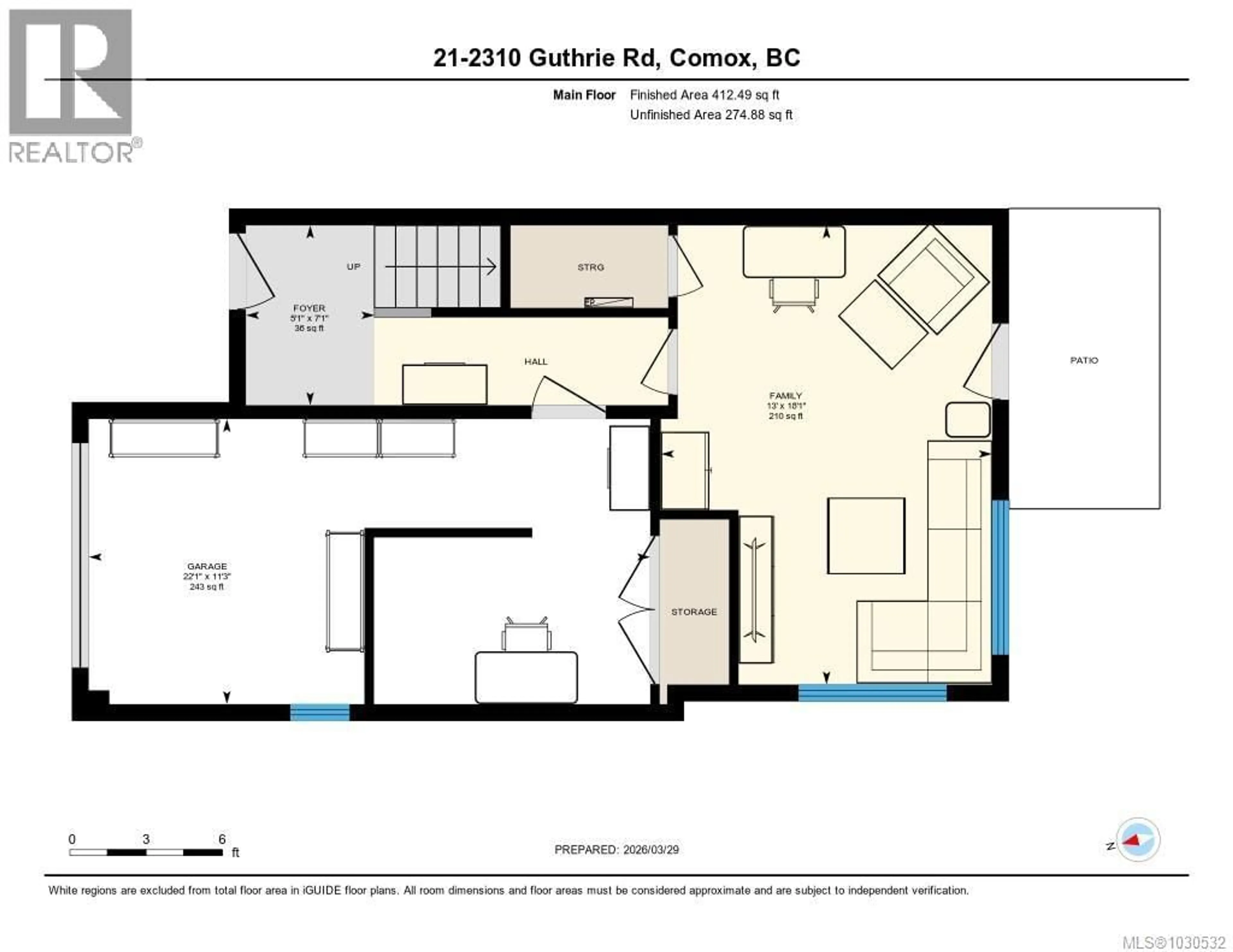 Floor plan for 21 - 2310 GUTHRIE ROAD, Comox British Columbia V9M0C6