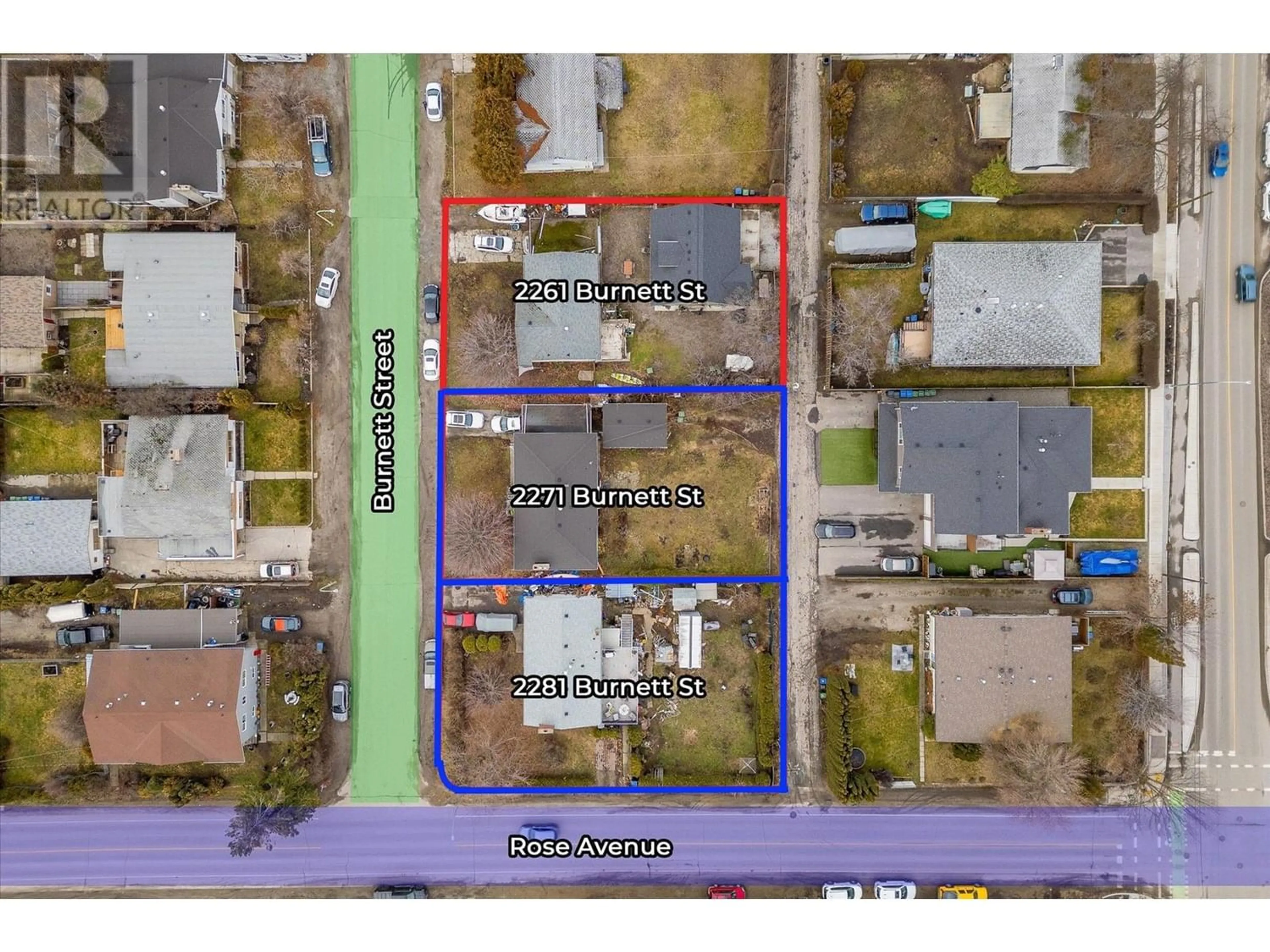 Fenced yard for 2271 Burnett Street, Kelowna British Columbia V1Y2T7