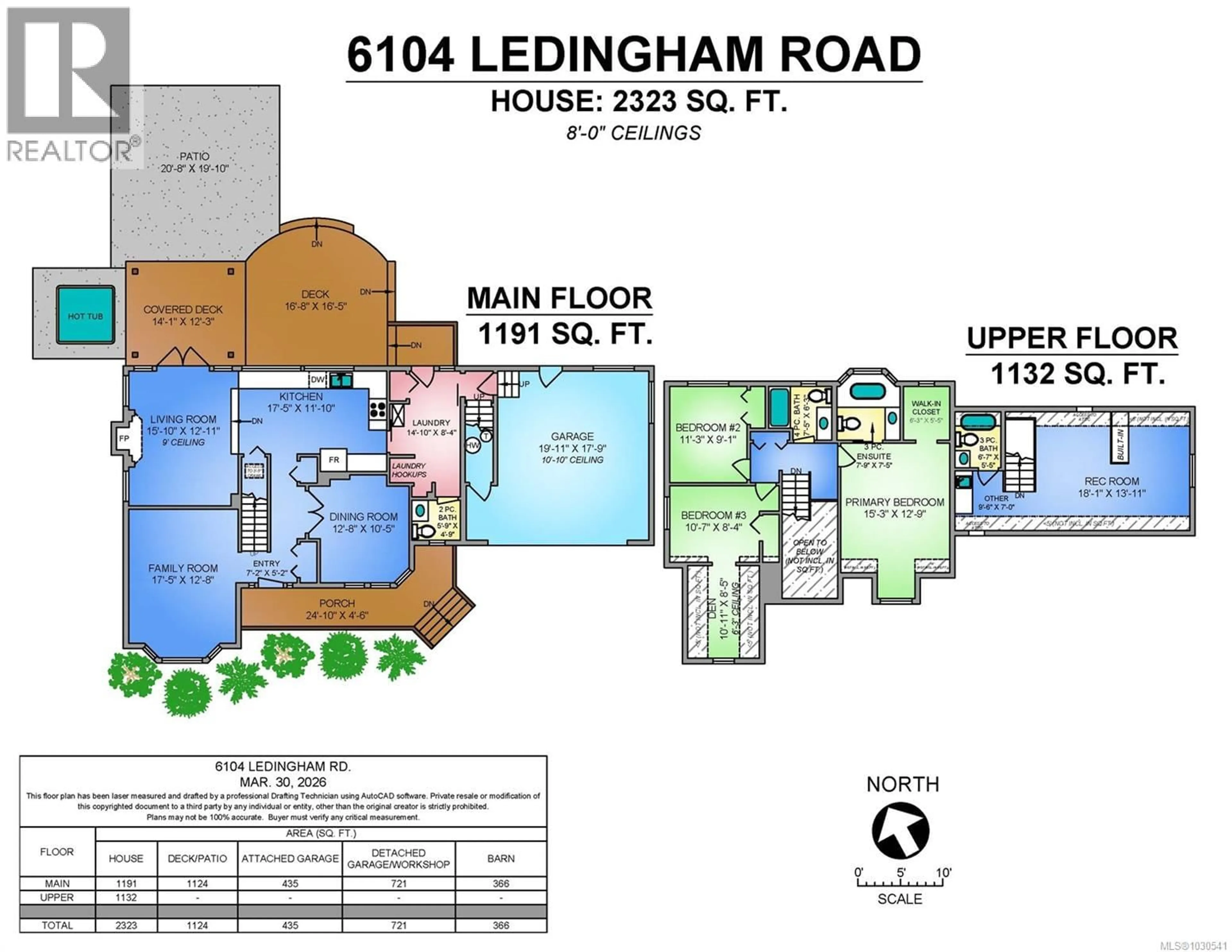 Floor plan for 6104 LEDINGHAM ROAD, Courtenay British Columbia V9J1M9