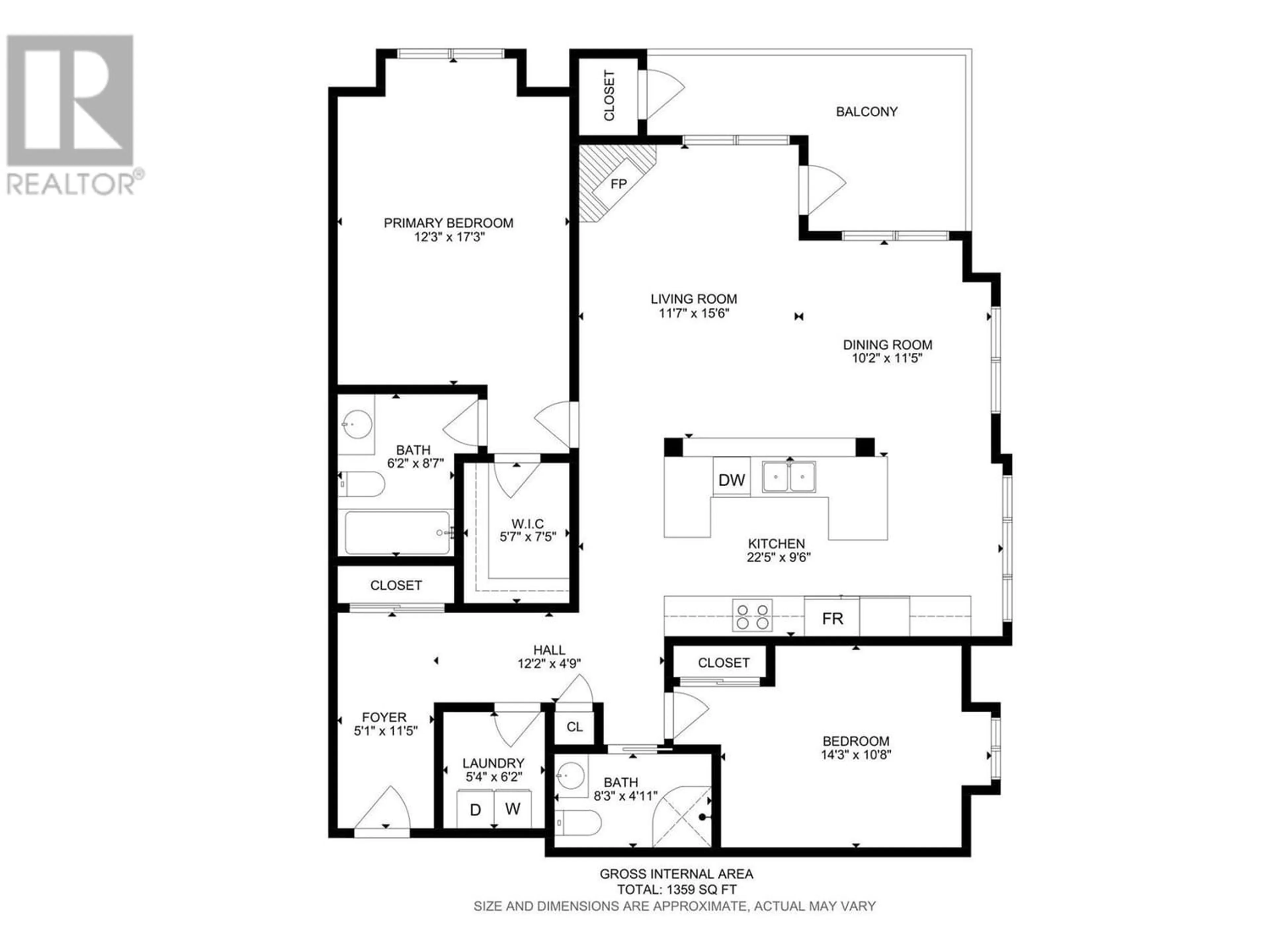 Floor plan for 1007 Harvey Avenue Unit# 212, Kelowna British Columbia V1Y6E4