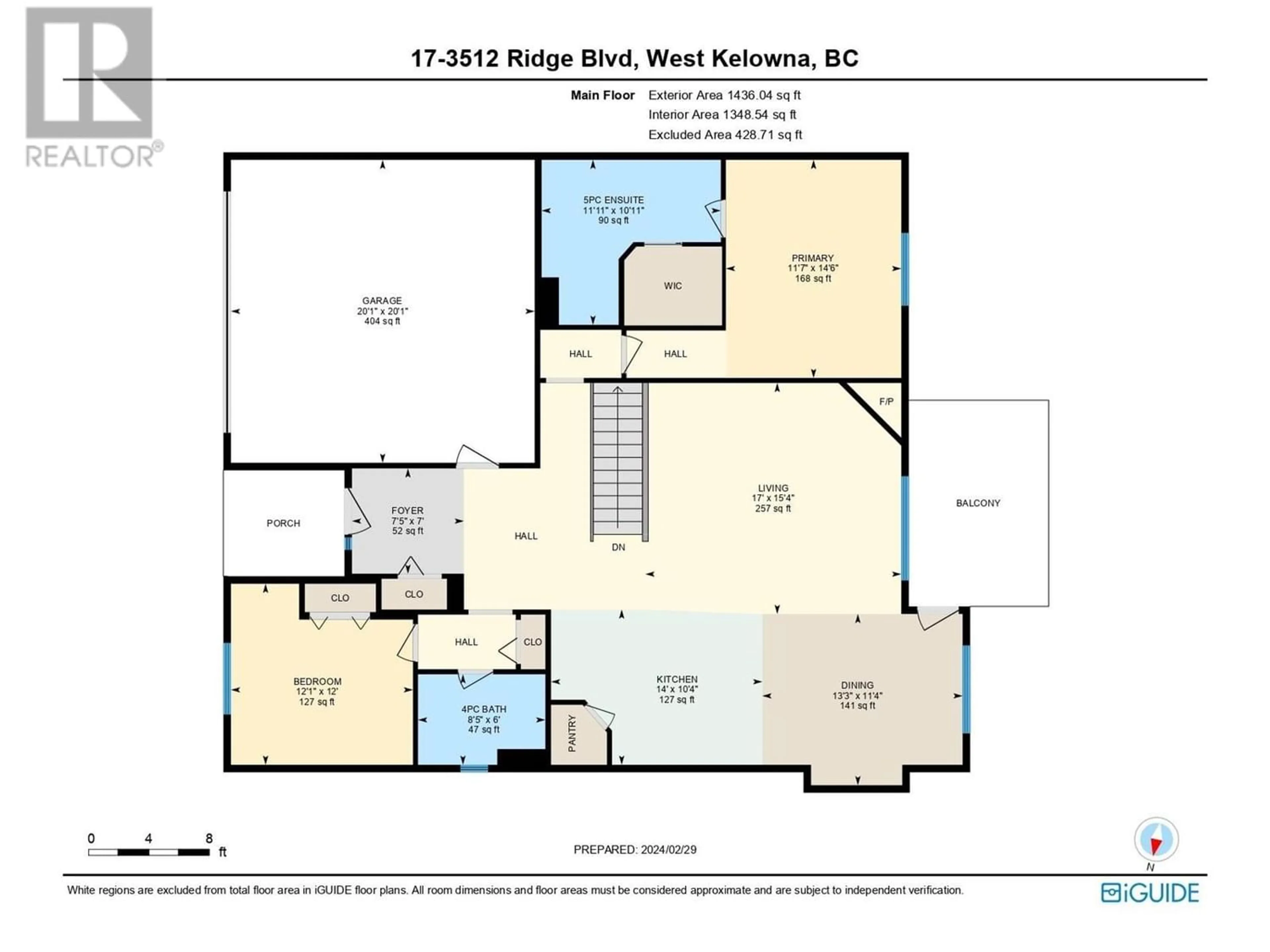 Floor plan for 3512 Ridge Boulevard Unit# 17, West Kelowna British Columbia V4T2X5