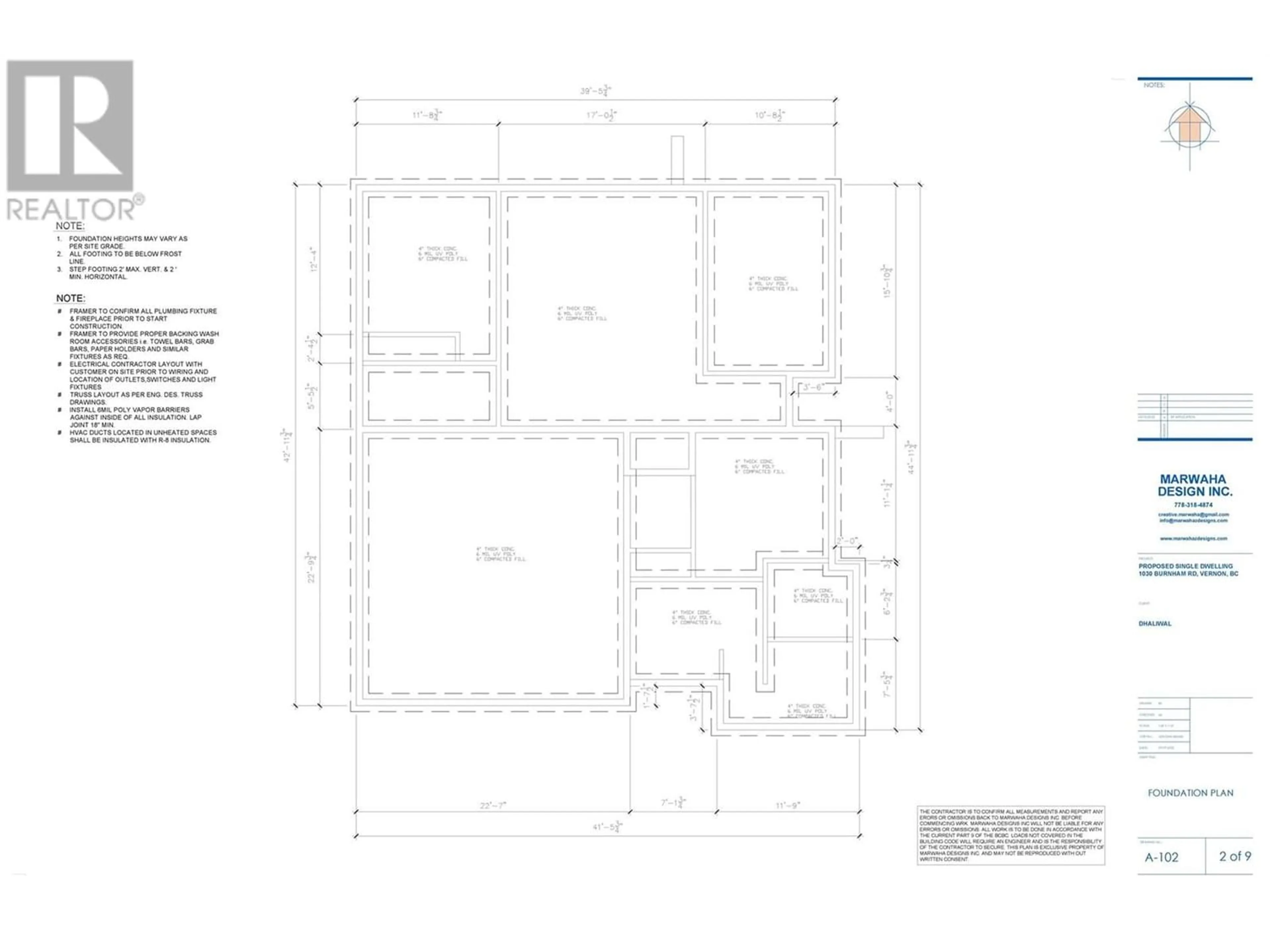 Floor plan for 1030 Mt Burnham Road, Vernon British Columbia V1B3V6