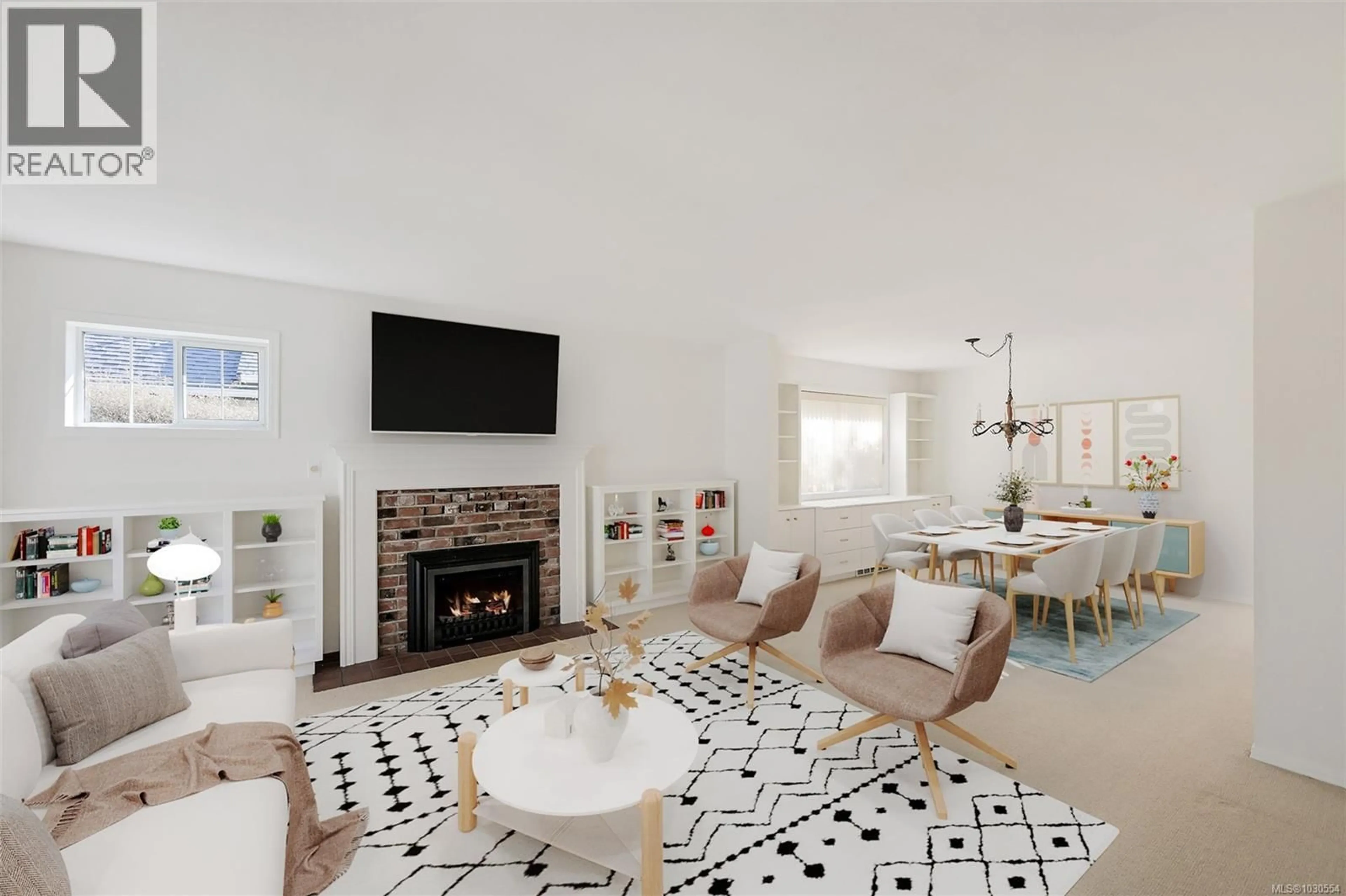 Living room with furniture, ceramic/tile floor for 2105 WINDSOR ROAD, Oak Bay British Columbia V8S3C2