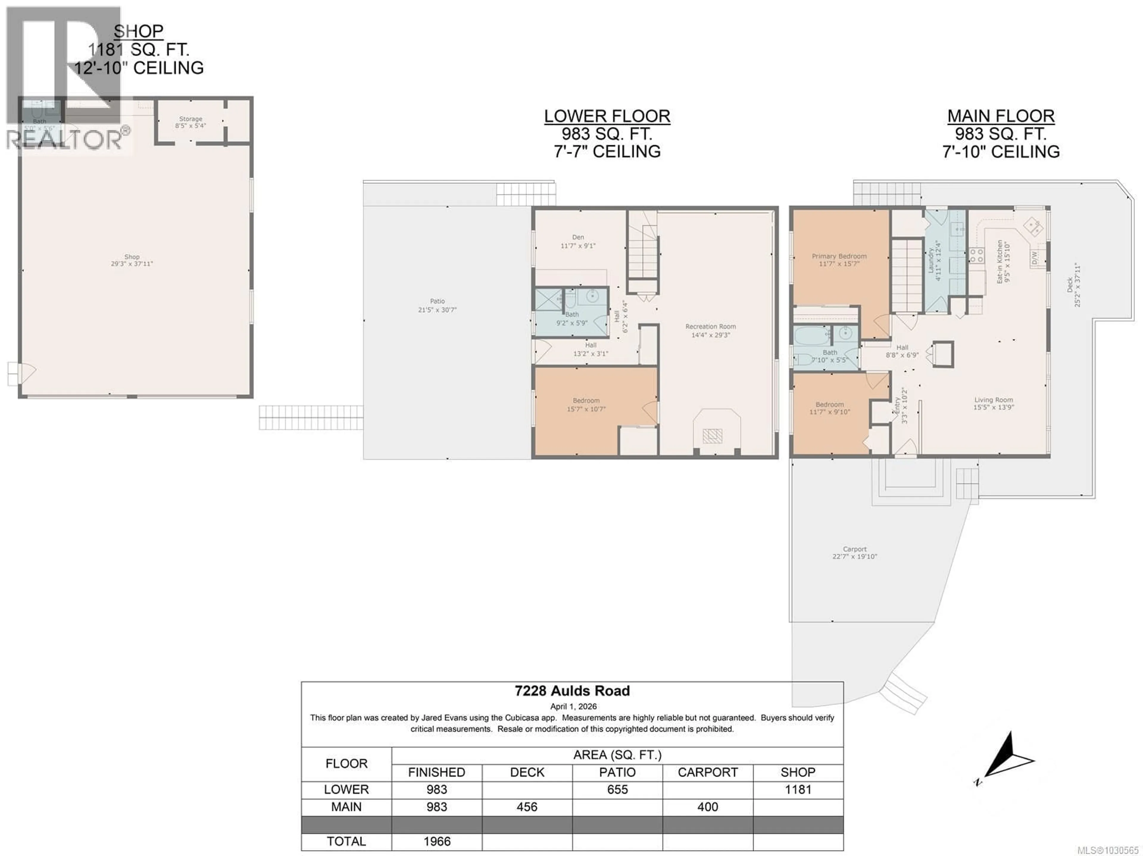 Floor plan for 7228 AULDS ROAD, Lantzville British Columbia V0R2H0