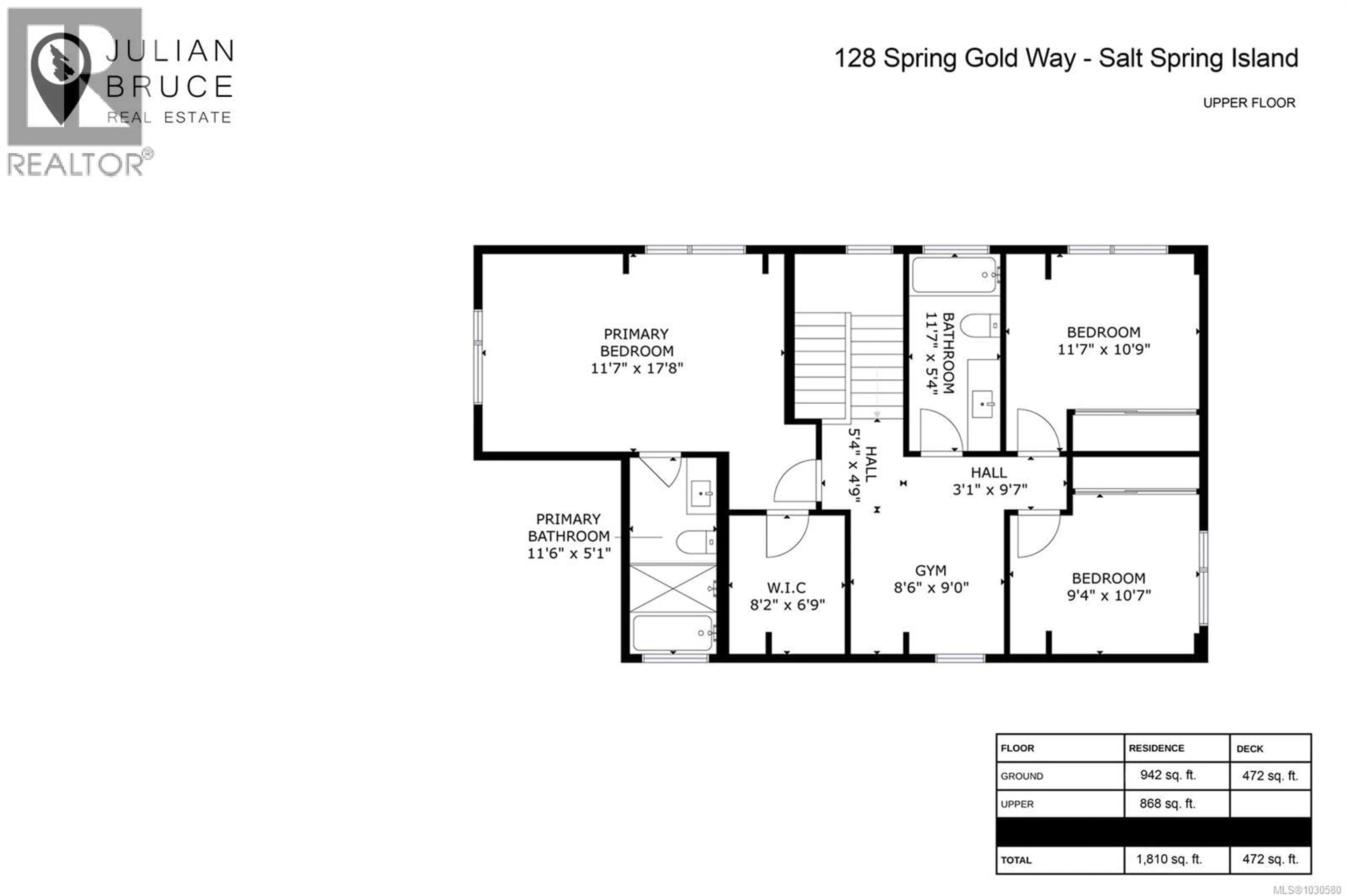 Floor plan for 128 SPRING GOLD WAY, Salt Spring British Columbia V8K2Y1
