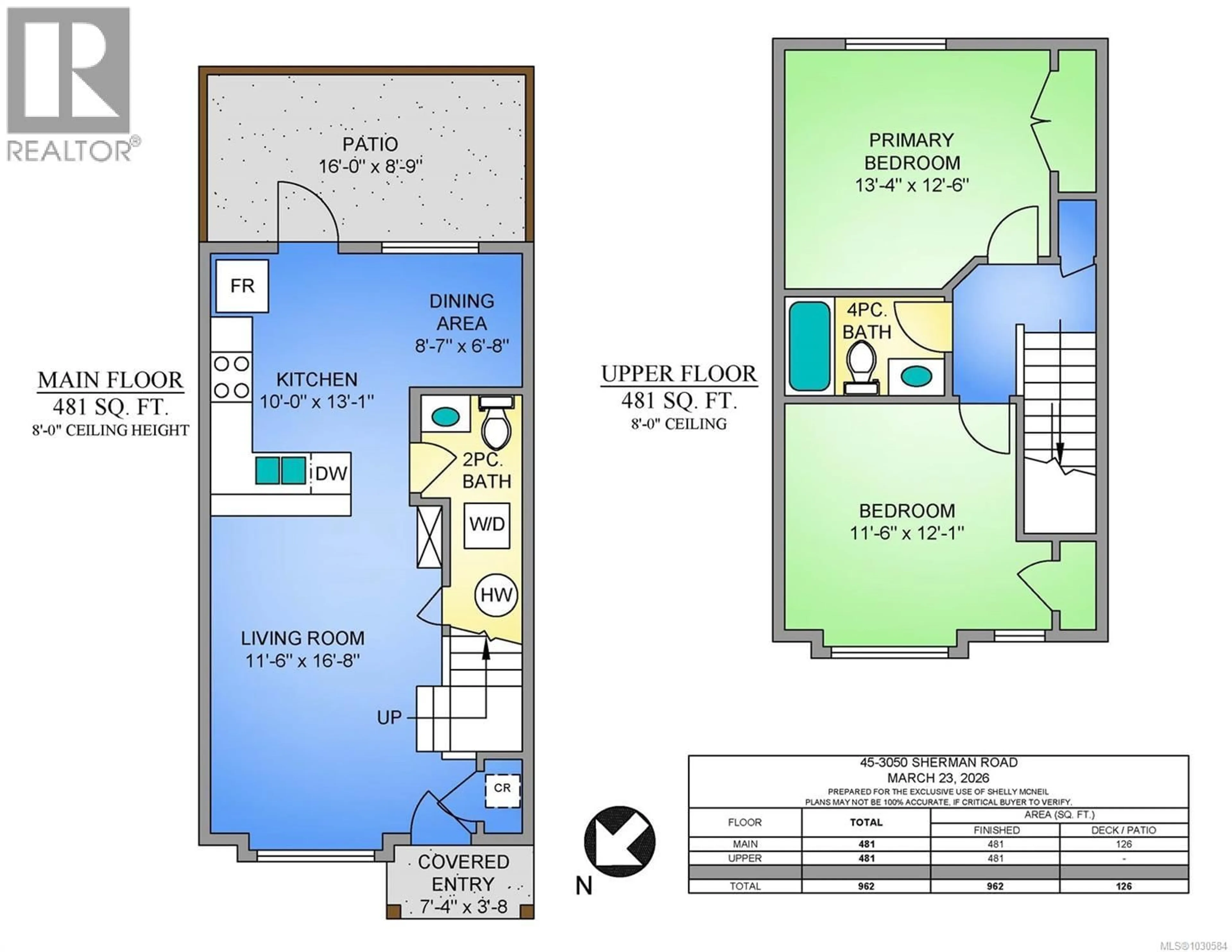 Floor plan for 45 - 3050 SHERMAN ROAD, Duncan British Columbia V9L2C1