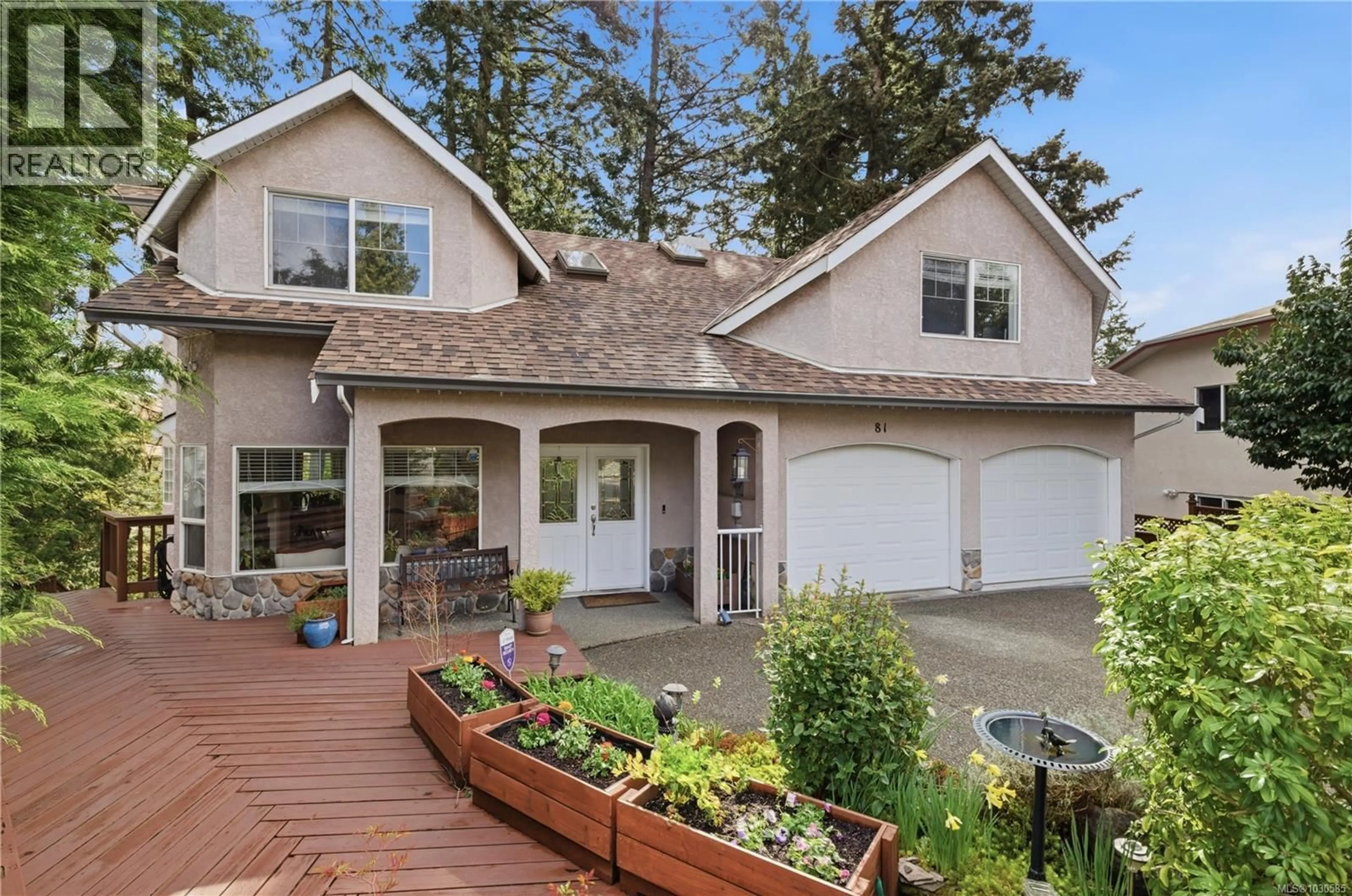 Home with vinyl exterior material, street for 81 CHILCO RIDGE PLACE, View Royal British Columbia V9B5Z7