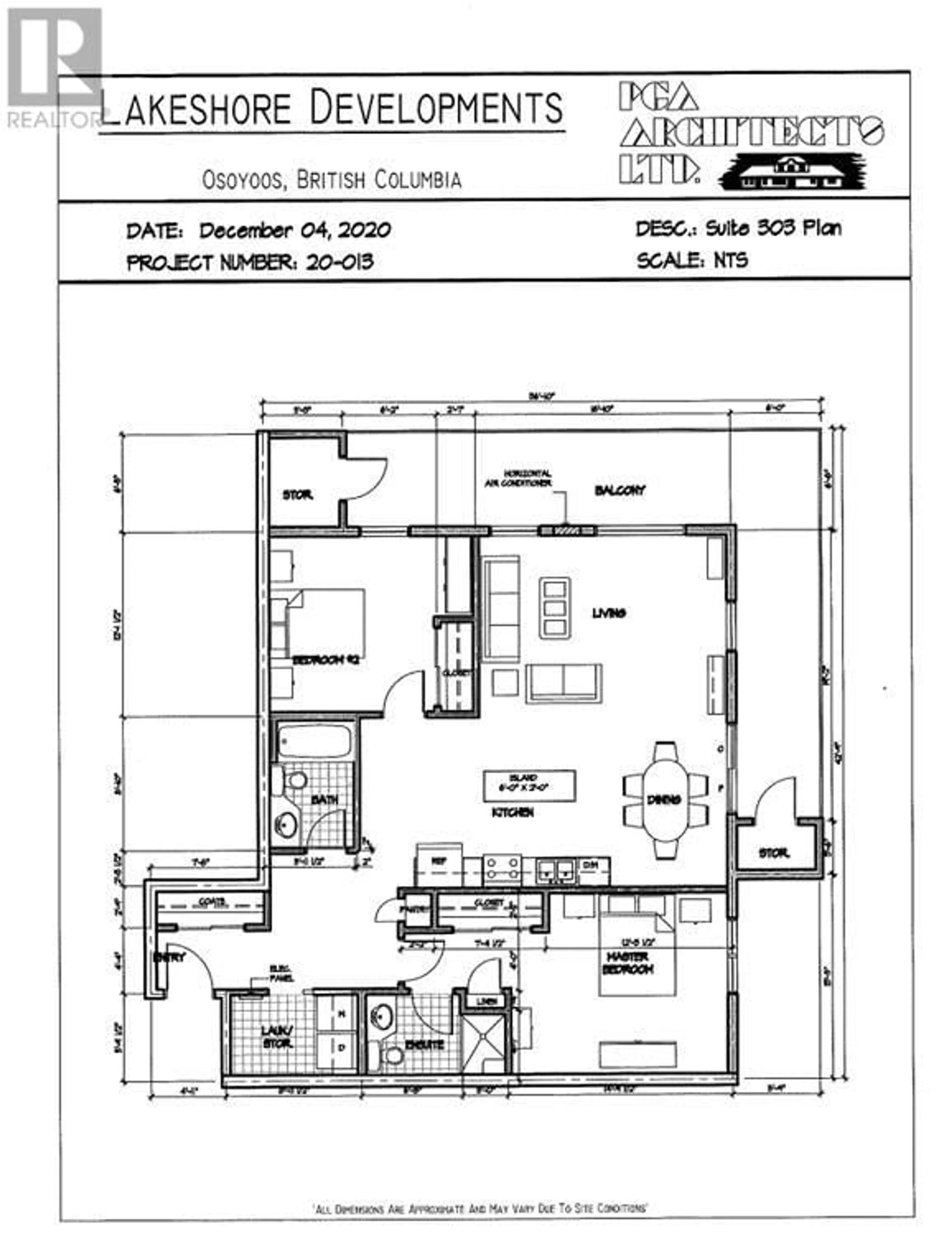 Floor plan for 5640 51st Street Unit# 303, Osoyoos British Columbia V0H1V6