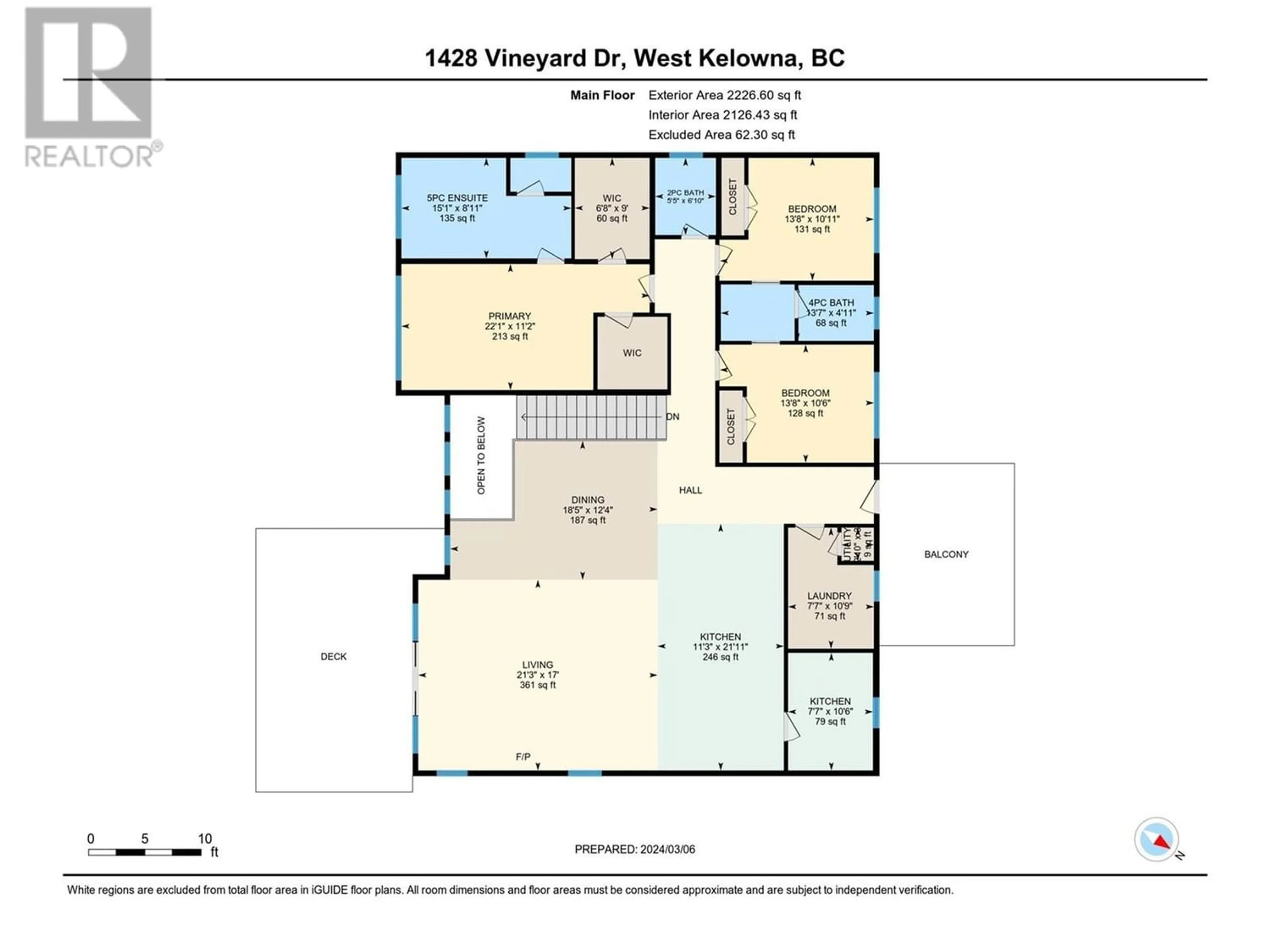 Floor plan for 1428 Vineyard Drive, West Kelowna British Columbia V4T2V8