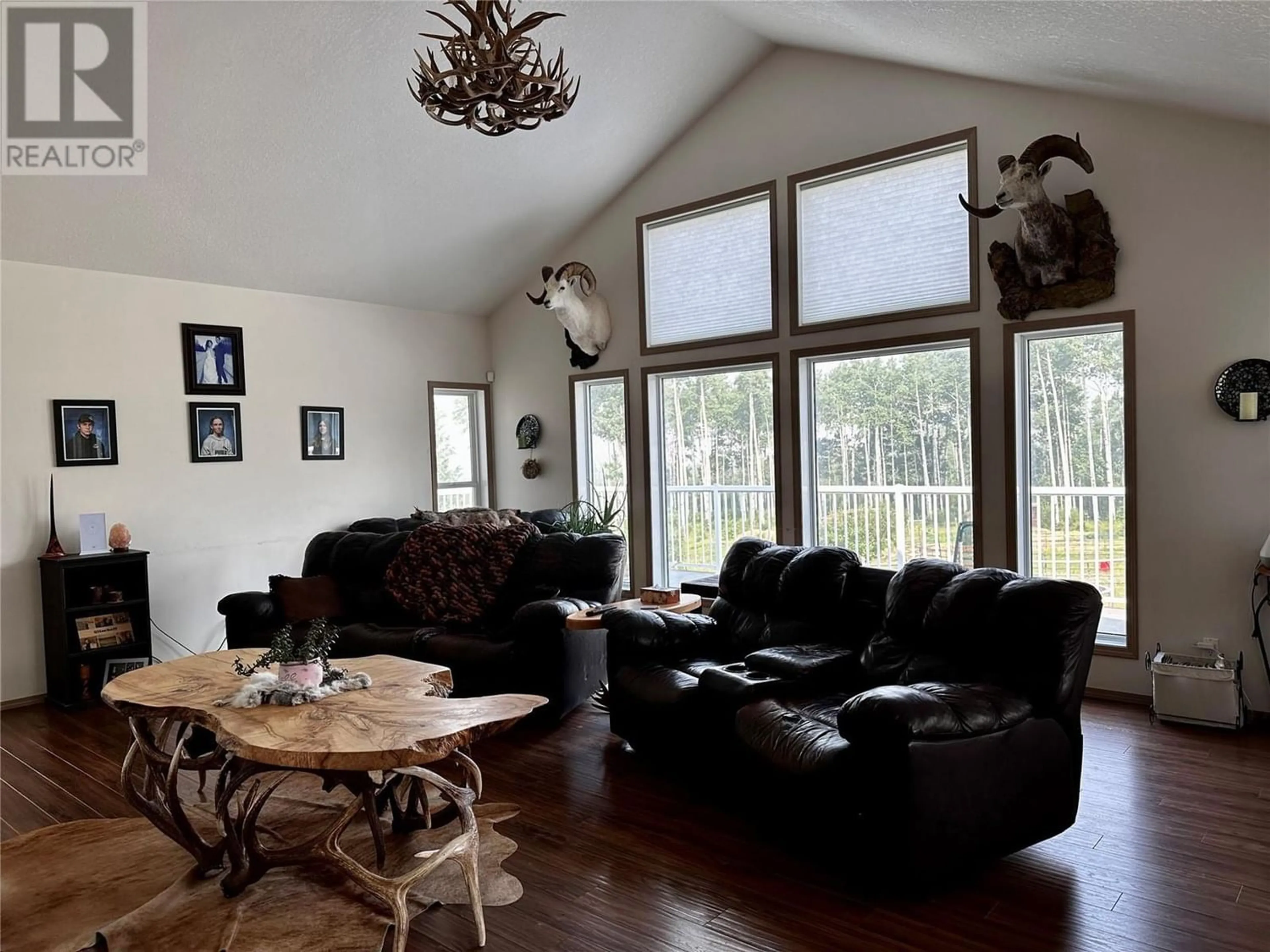 Living room, wood floors for 3405 218 Road, Dawson Creek British Columbia V1G4E8