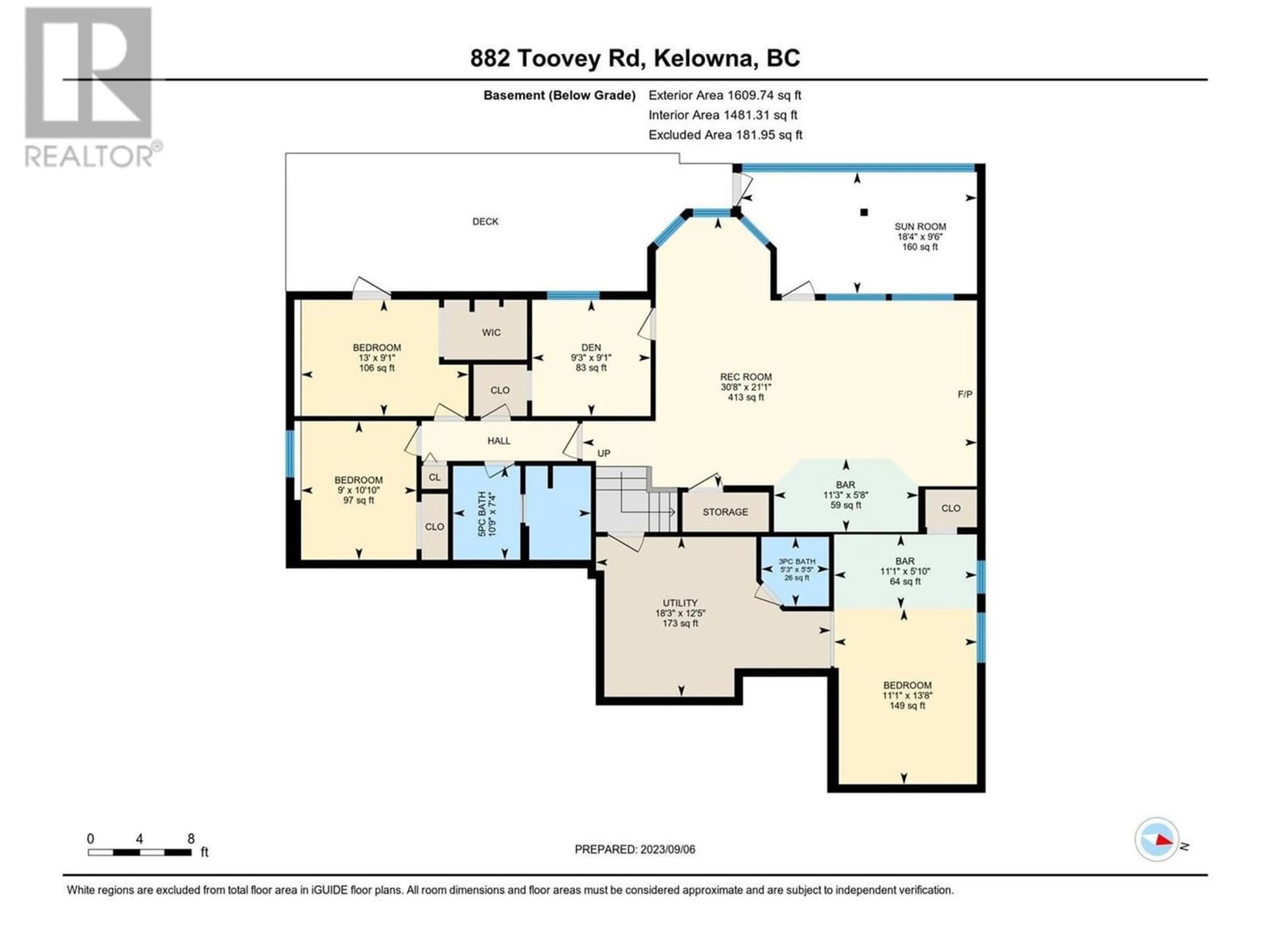 Floor plan for 882 Toovey Road, Kelowna British Columbia V1X6R1