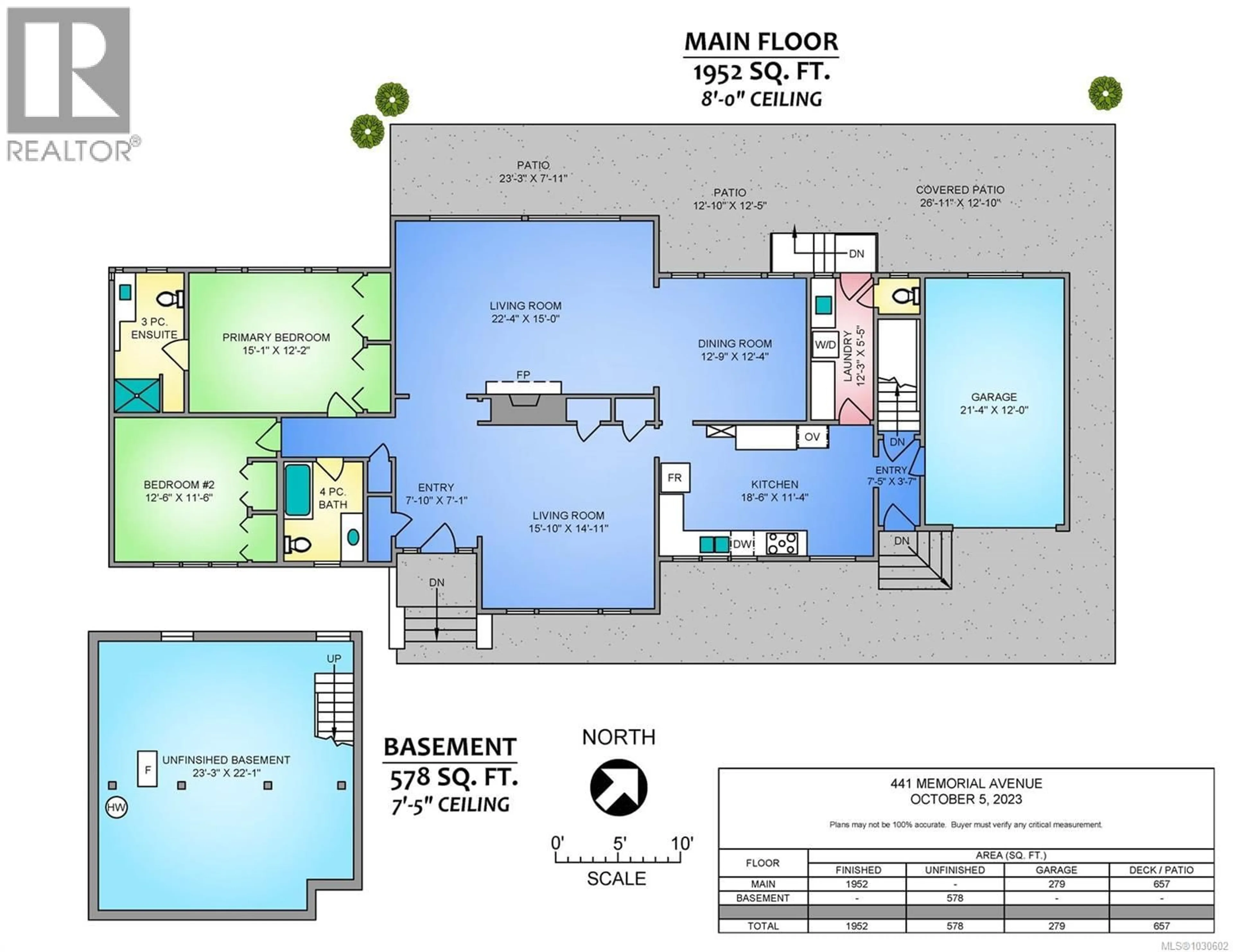 Floor plan for 441 MEMORIAL AVENUE, Qualicum Beach British Columbia V9K1G8
