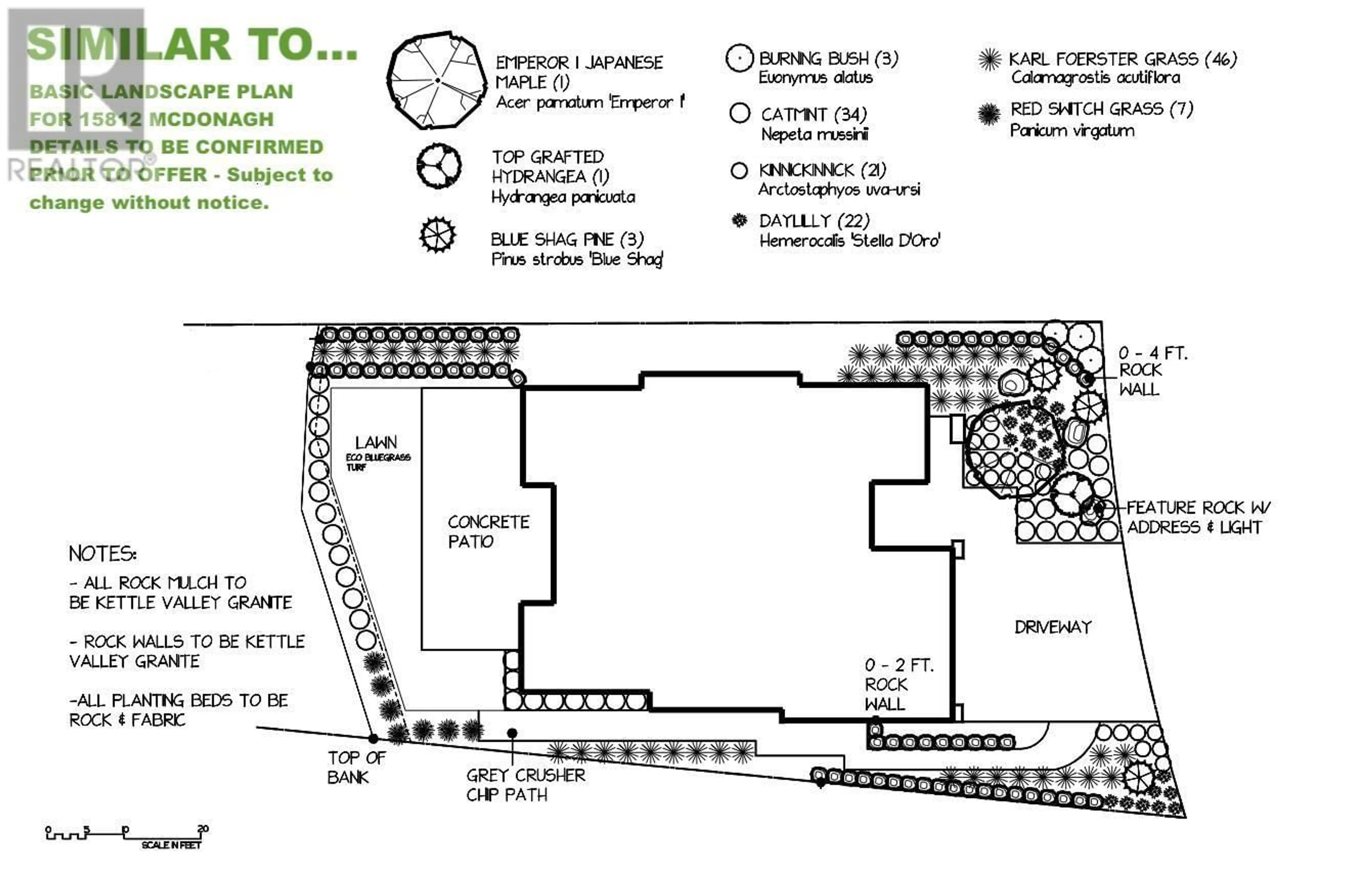 Floor plan for 15812 McDonagh Road Lot# 9, Lake Country British Columbia V4V2E7