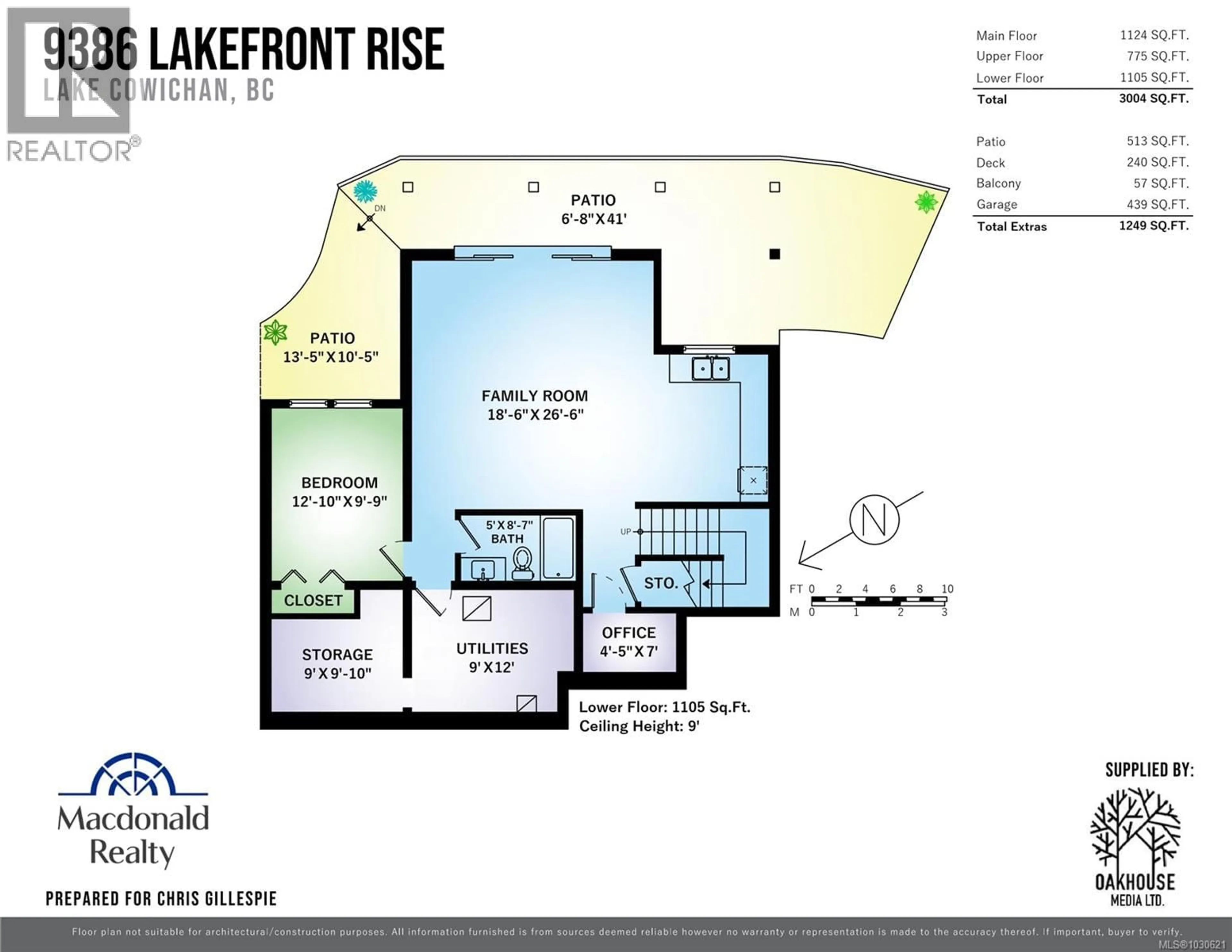 Floor plan for 9386 LAKEFRONT RISE, Lake Cowichan British Columbia V0R2G1