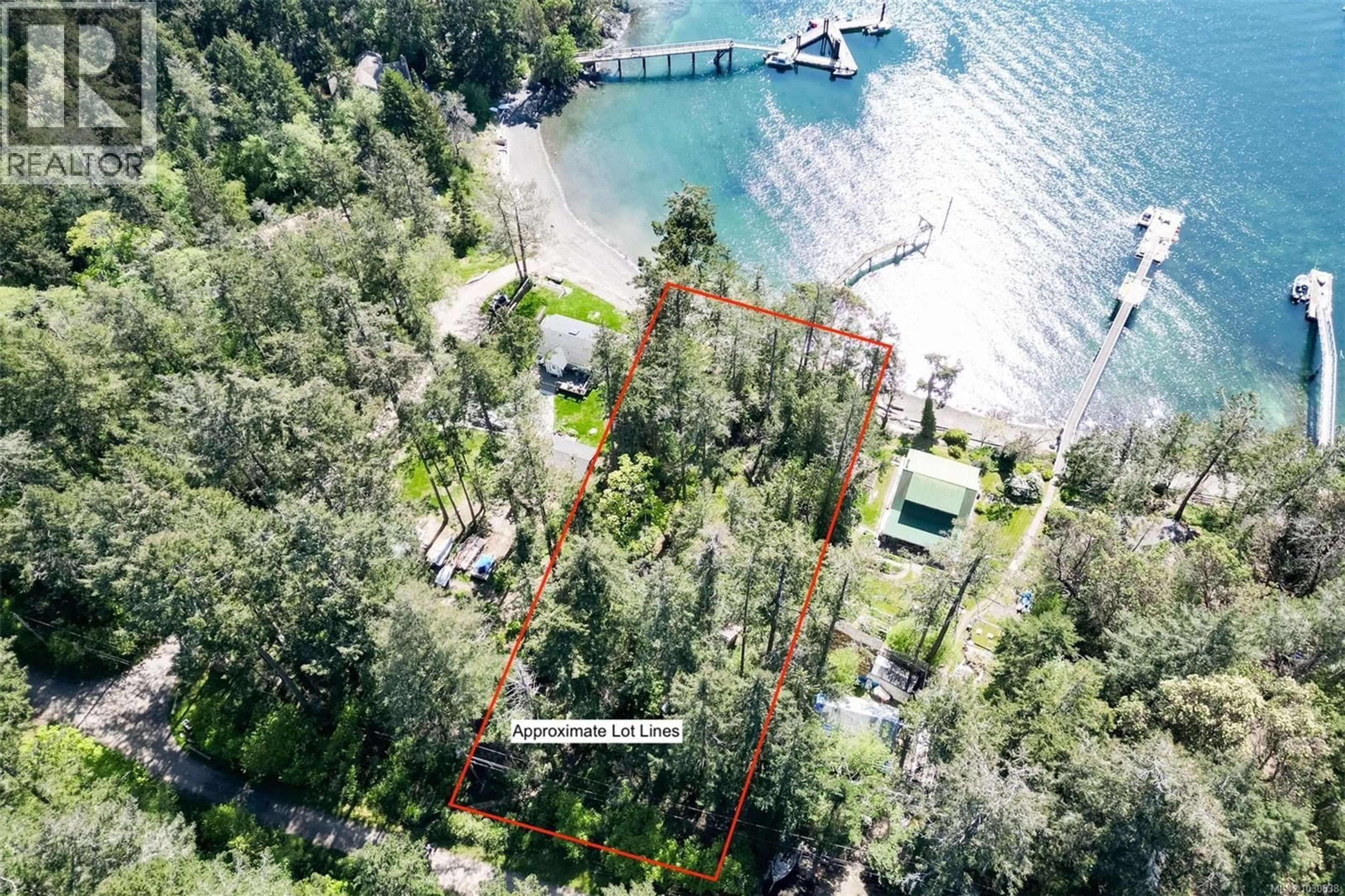 A pic from outside/outdoor area/front of a property/back of a property/a pic from drone, water/lake/river/ocean view for 4 MCKENZIE CRESCENT, Piers Island British Columbia V8L5Y7