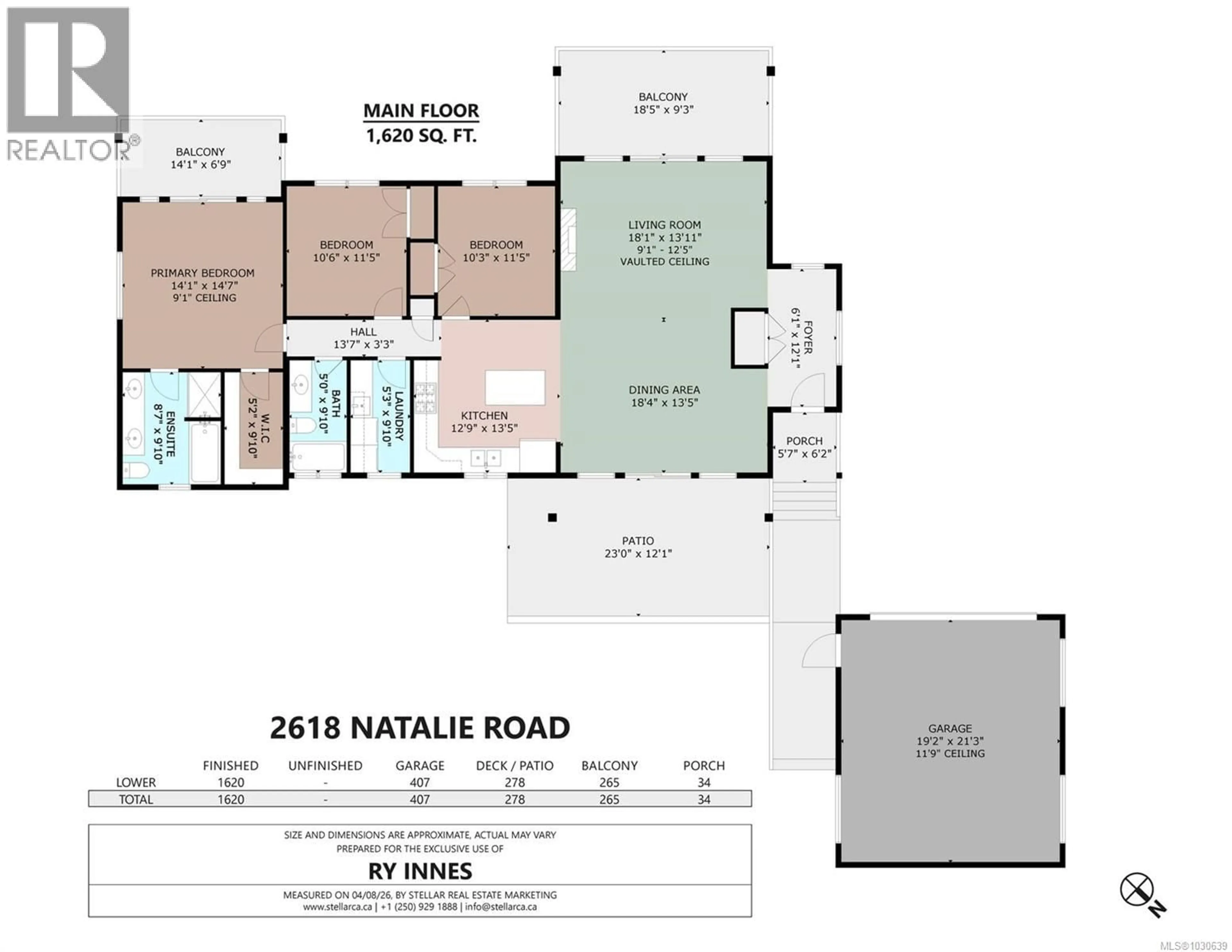 Floor plan for 2618 NATALIE ROAD, Shawnigan Lake British Columbia V0R2W2