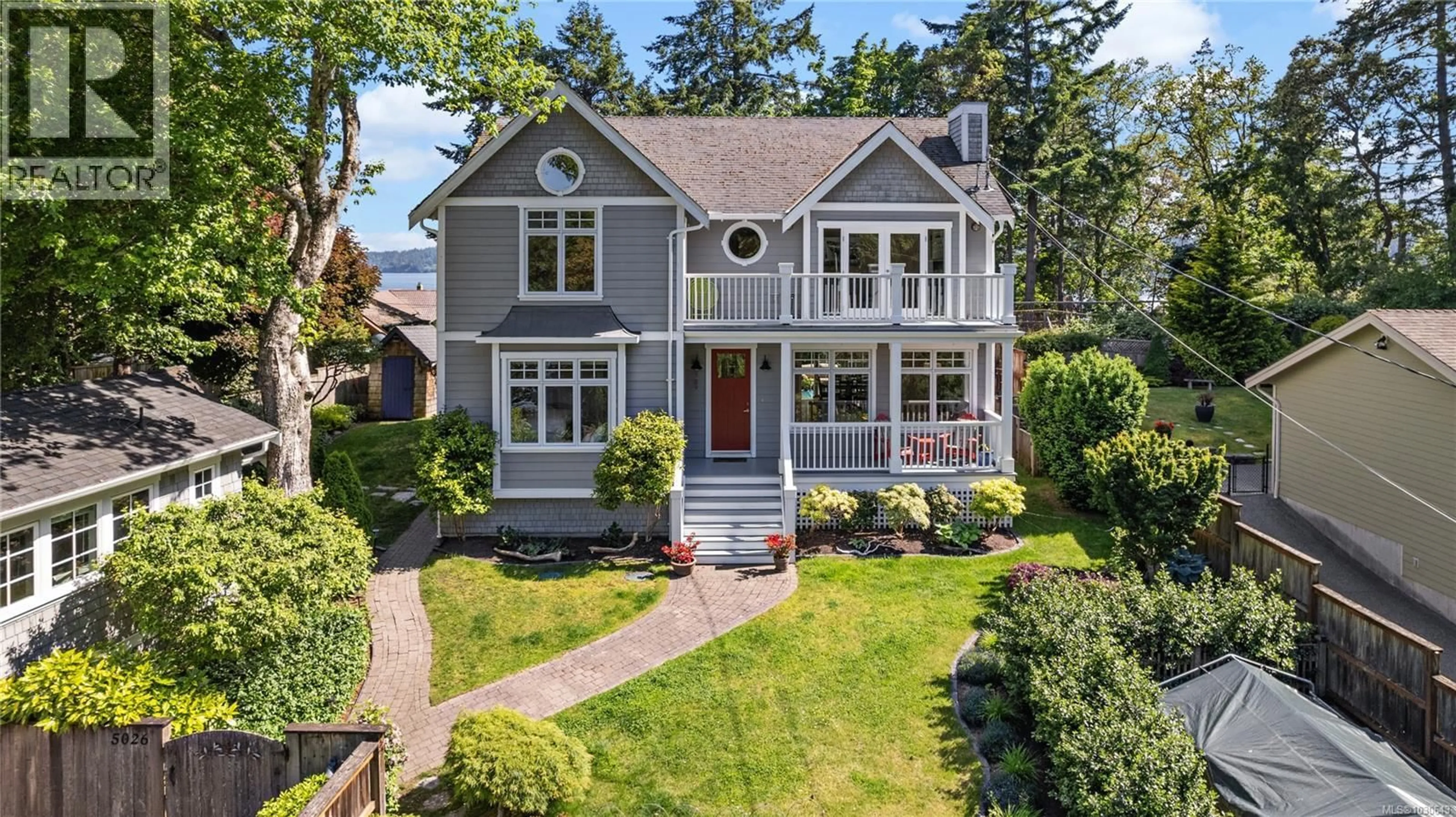 Home with brick exterior material, street for 5026 GENOA BAY ROAD, Duncan British Columbia V9L5Y6