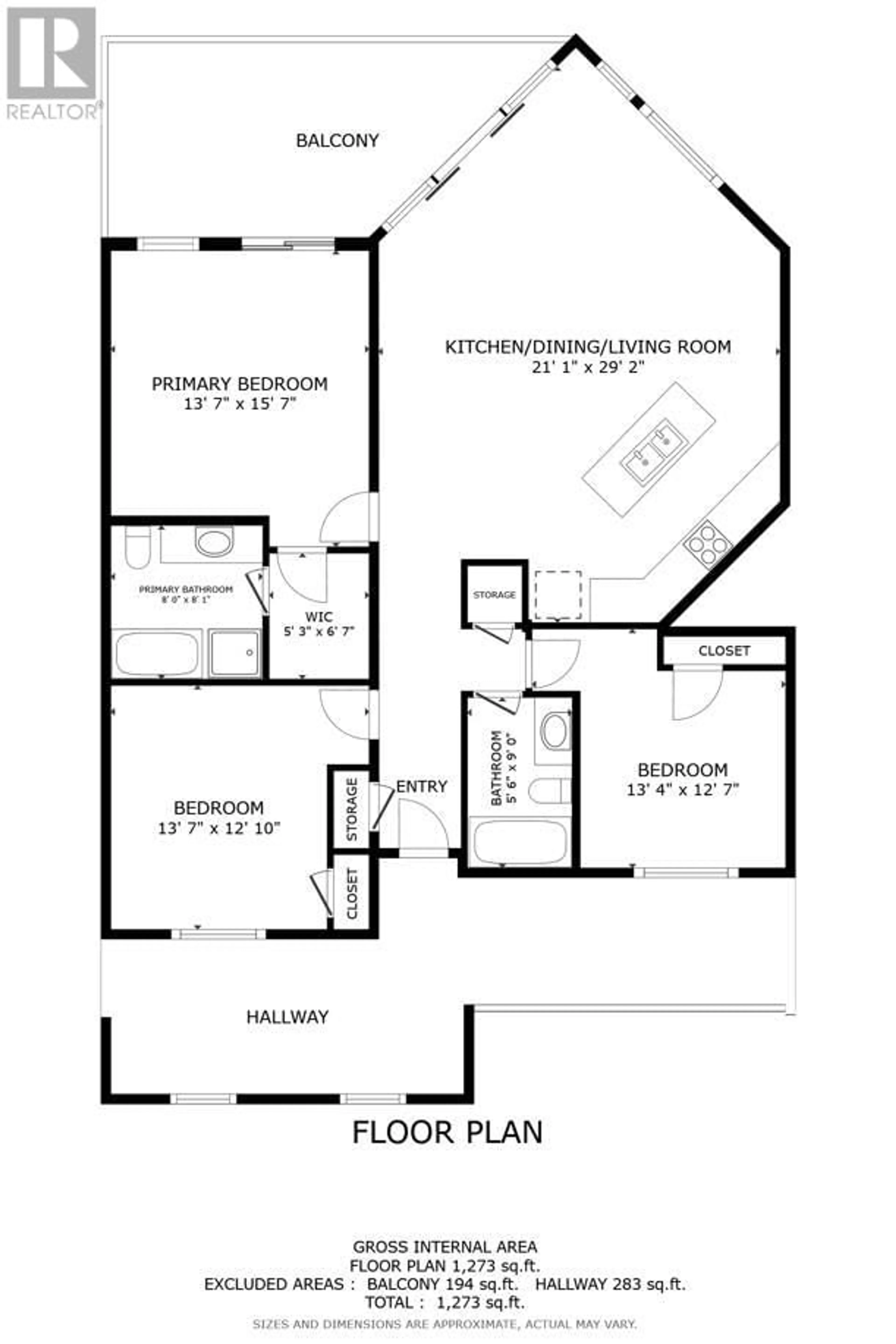 Floor plan for 4026 Pritchard Drive N Unit# 6303, West Kelowna British Columbia V4T3E4