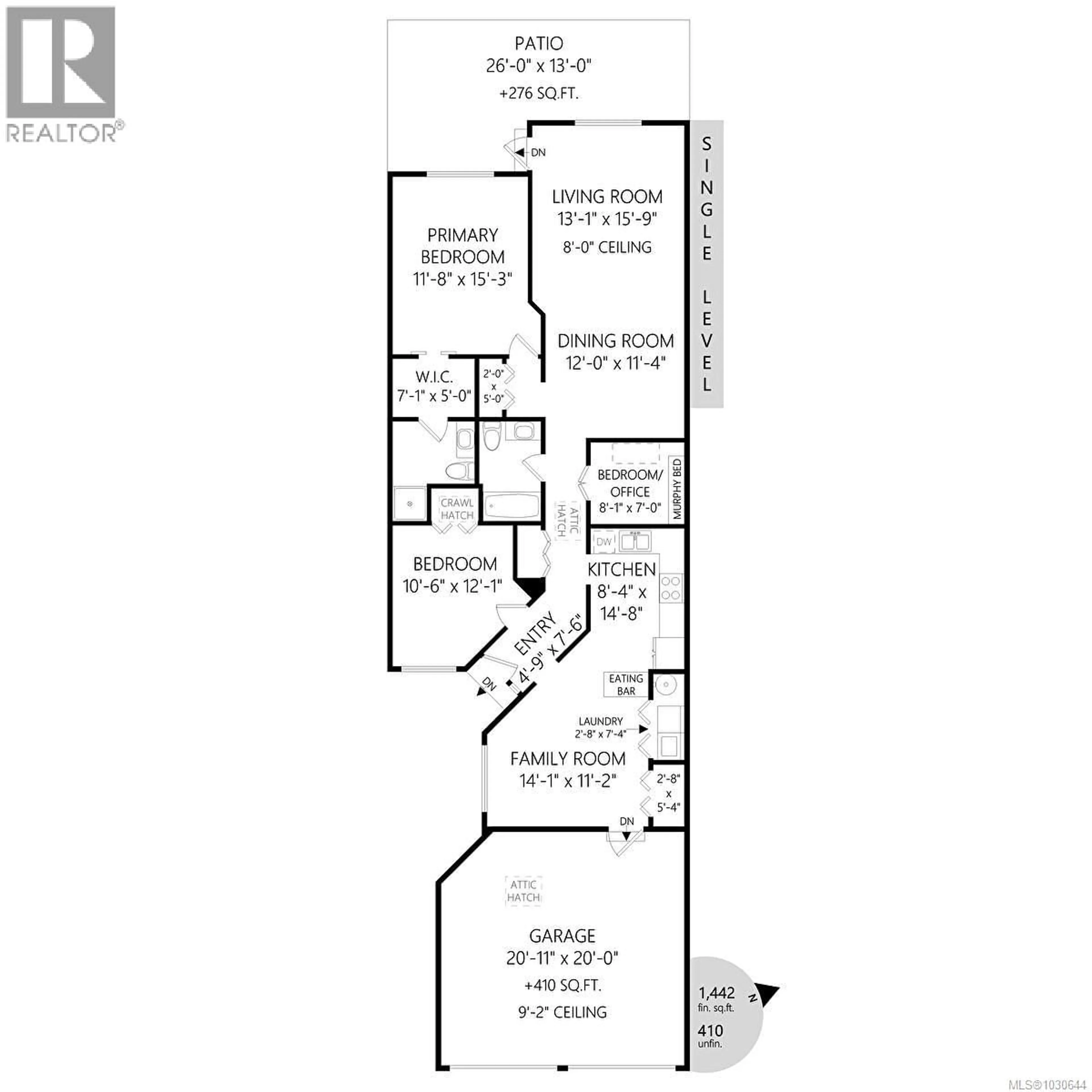 Floor plan for 1 - 4125 INTERURBAN ROAD, Saanich British Columbia V8Z4W6