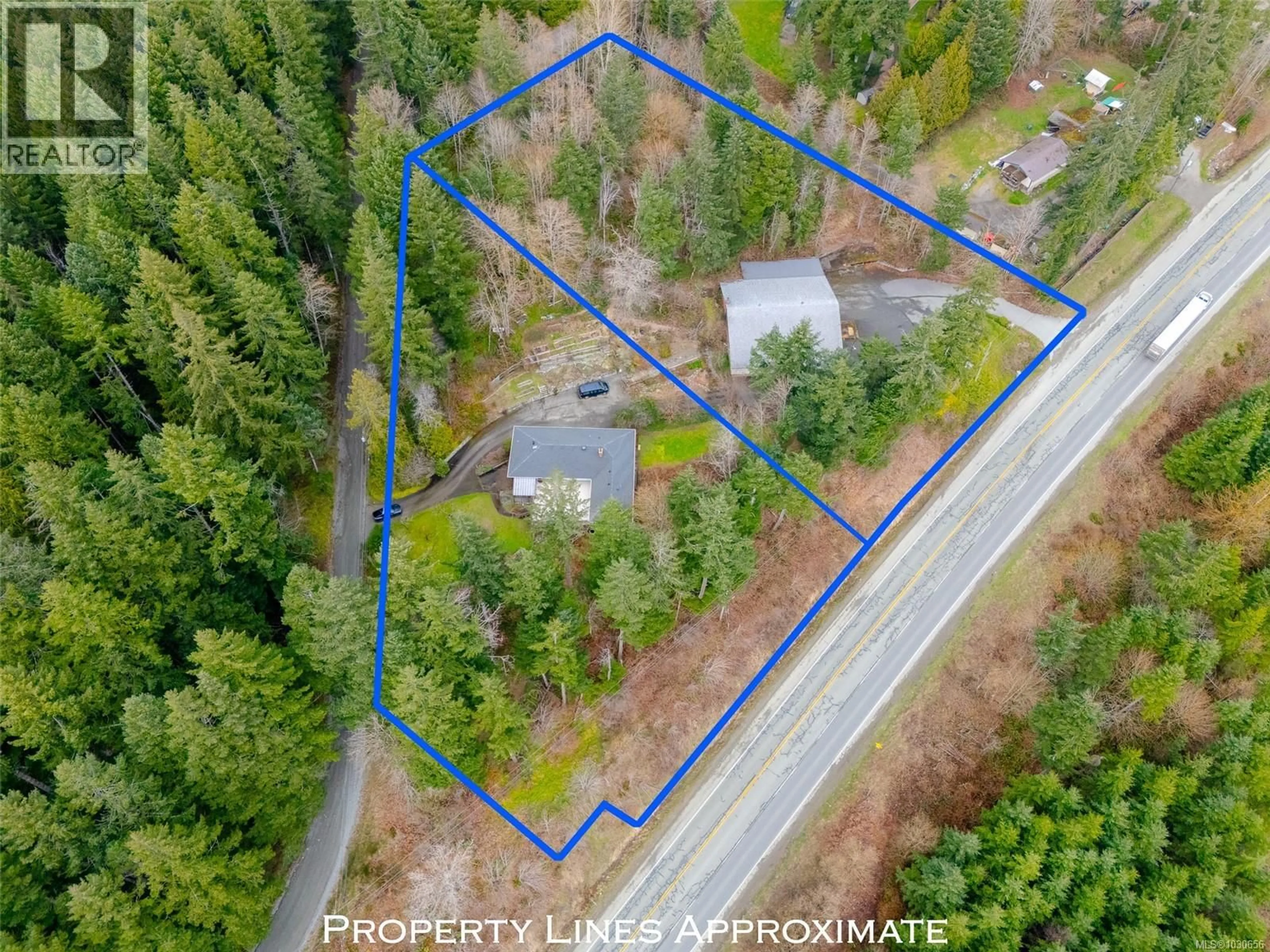 A pic from outside/outdoor area/front of a property/back of a property/a pic from drone, forest/trees view for 1850 ALBERNI HIGHWAY, Port Alberni British Columbia V9Y8P4
