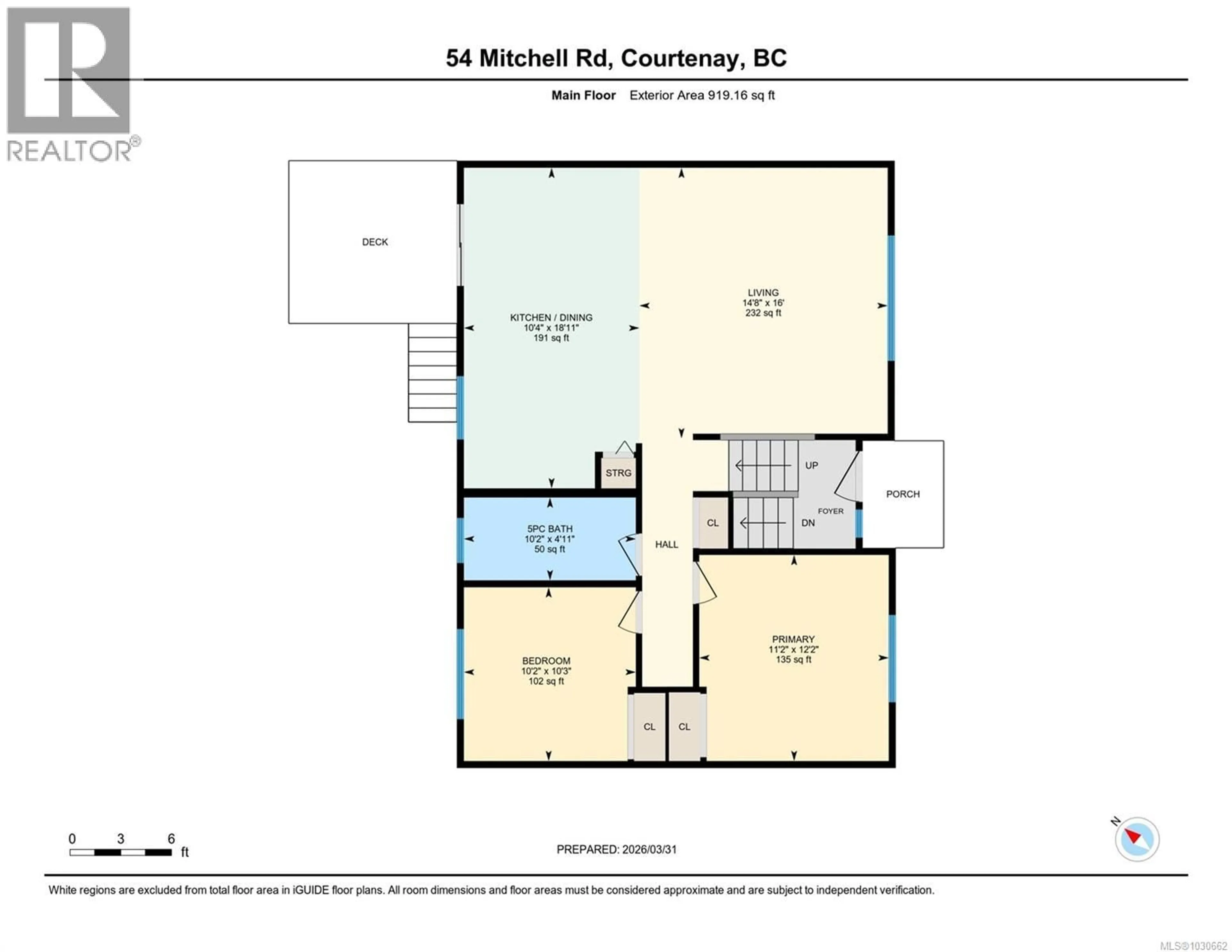 Floor plan for 54 MITCHELL ROAD, Courtenay British Columbia V9N6C3