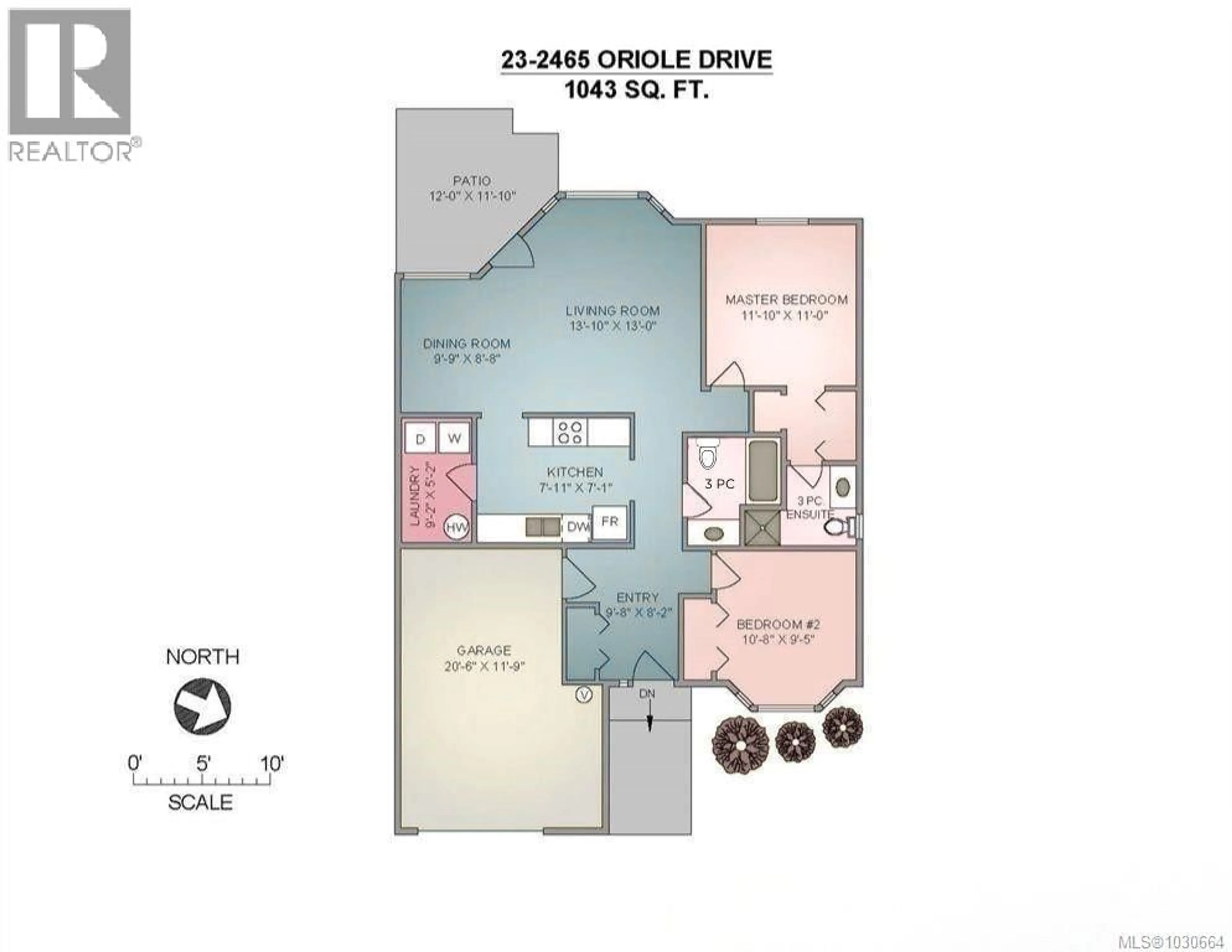 Floor plan for 23 - 2465 ORIOLE DRIVE, Nanaimo British Columbia V9T3P2