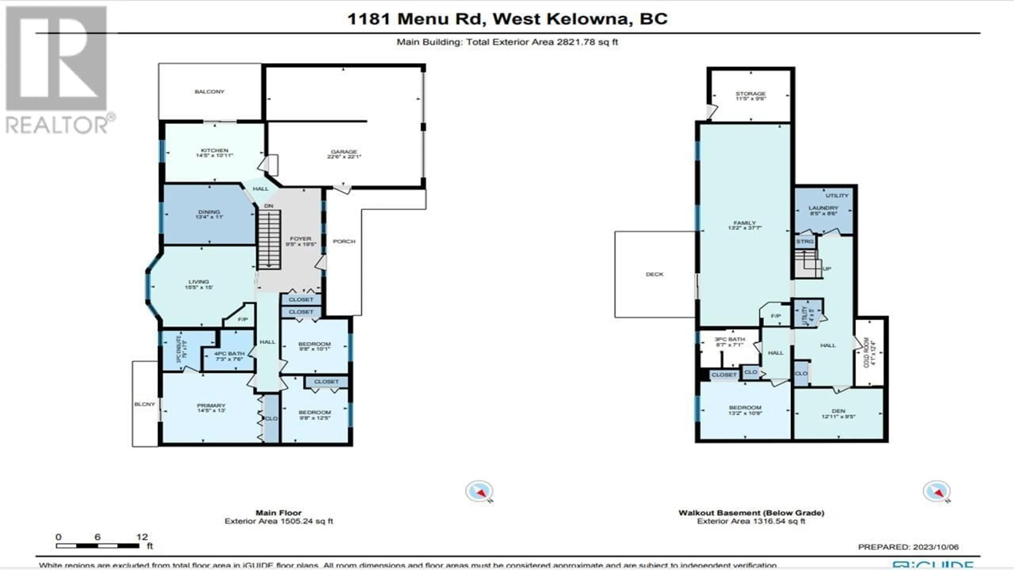 Floor plan for 1181 Menu Road, West Kelowna British Columbia V1Z2J6