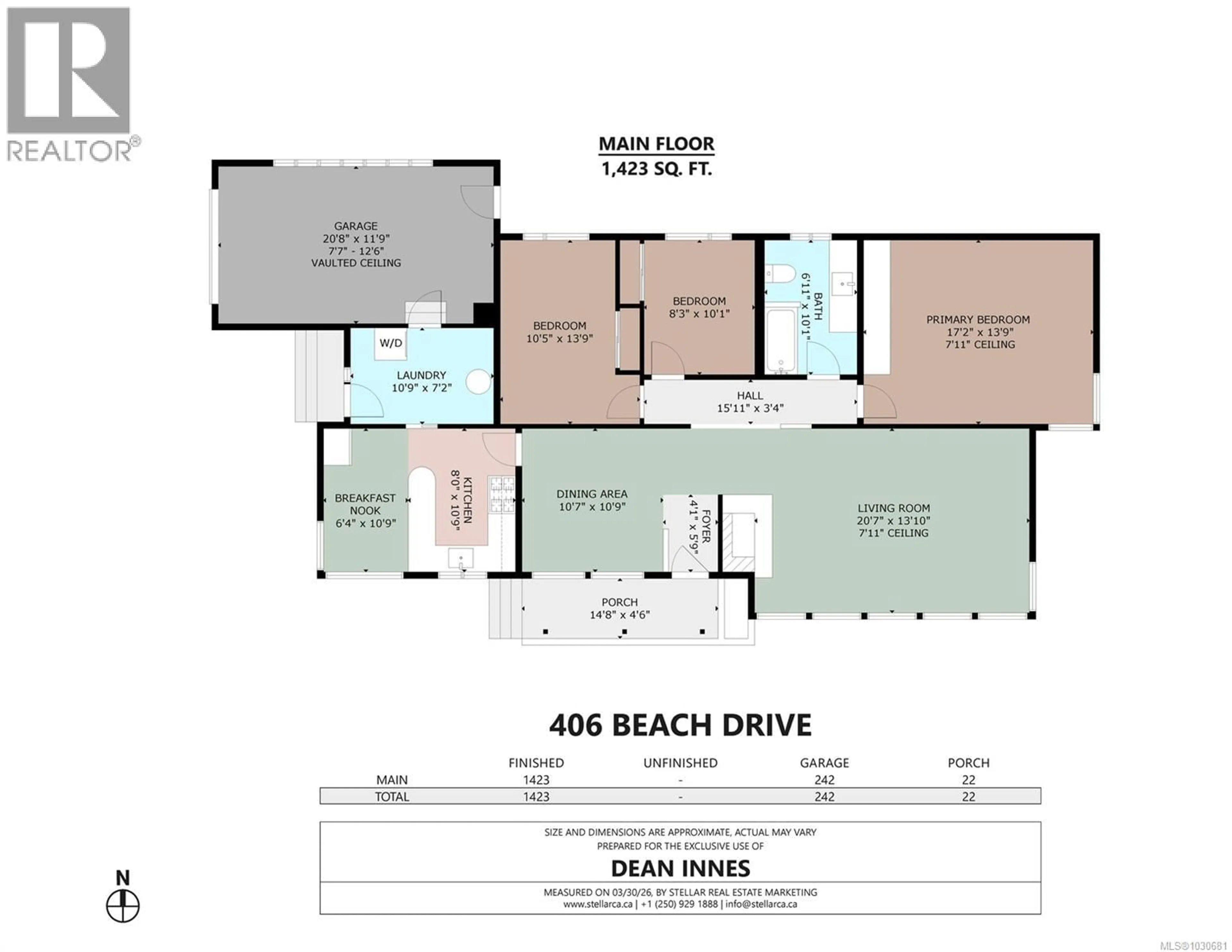 Floor plan for 406 BEACH DRIVE, Oak Bay British Columbia V8S2M4