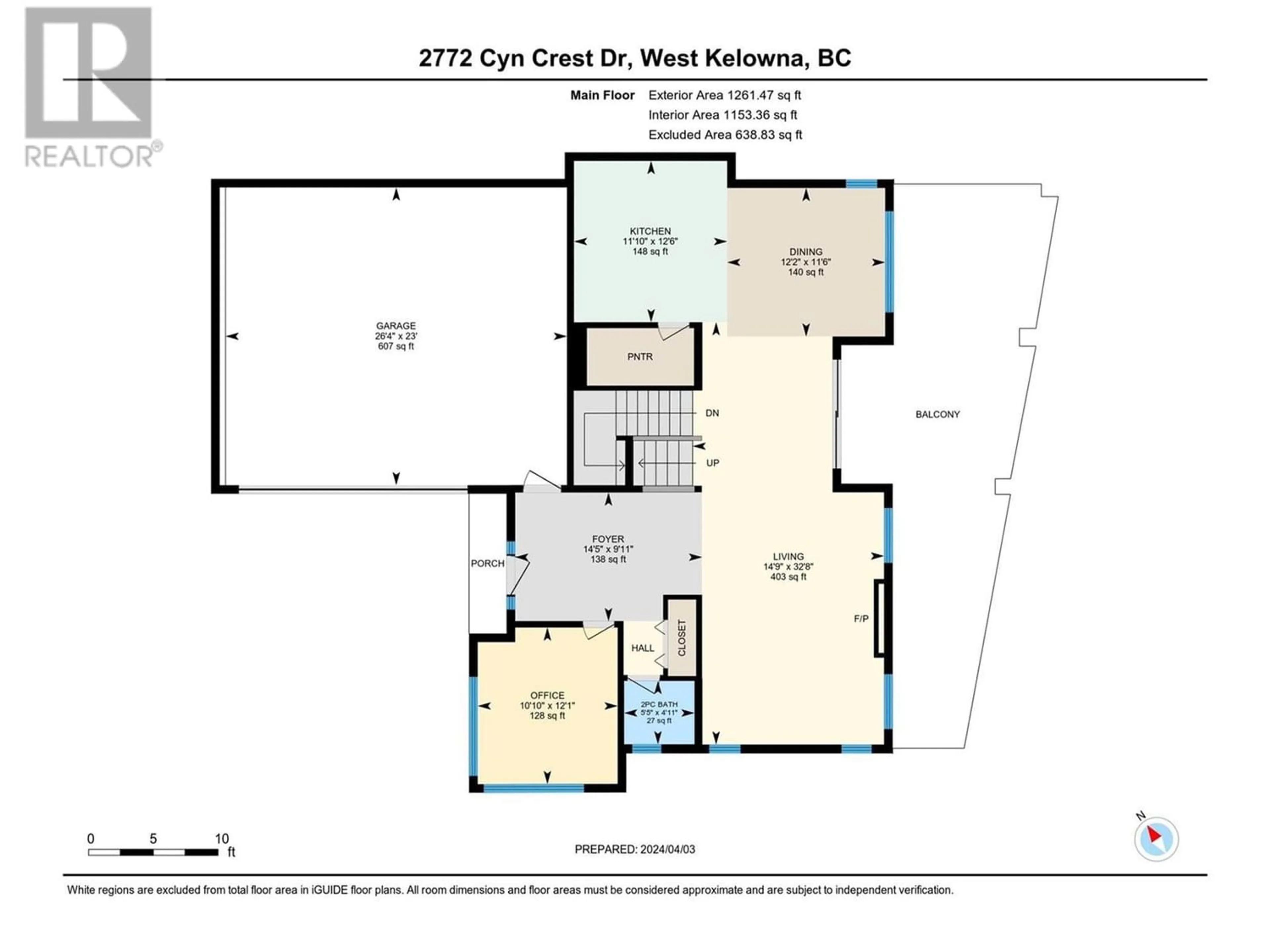 Floor plan for 2772 Canyon Crest Drive, West Kelowna British Columbia V4T0E3