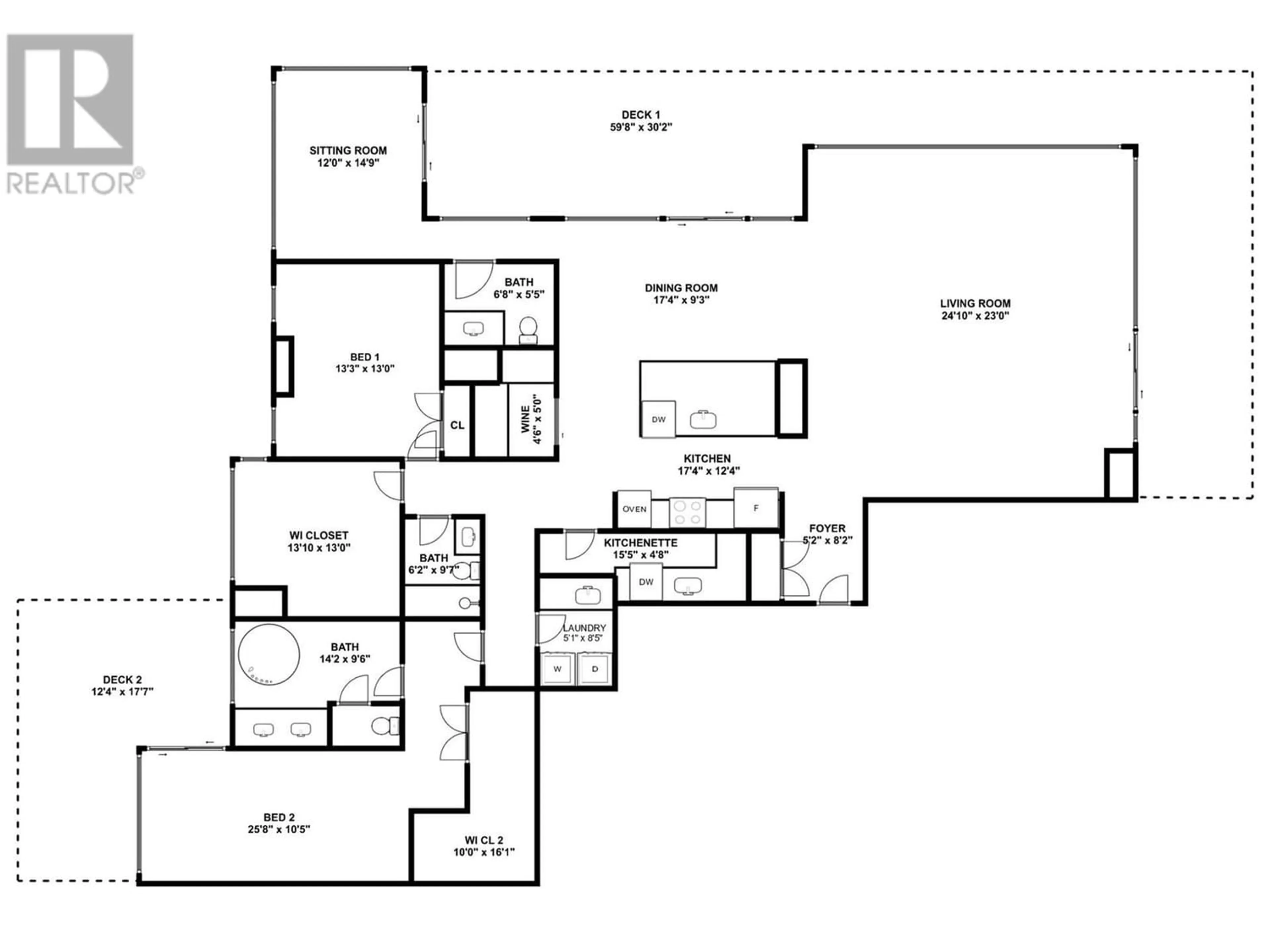 Floor plan for 1191 Sunset Drive Unit# 3501, Kelowna British Columbia V1Y0J4