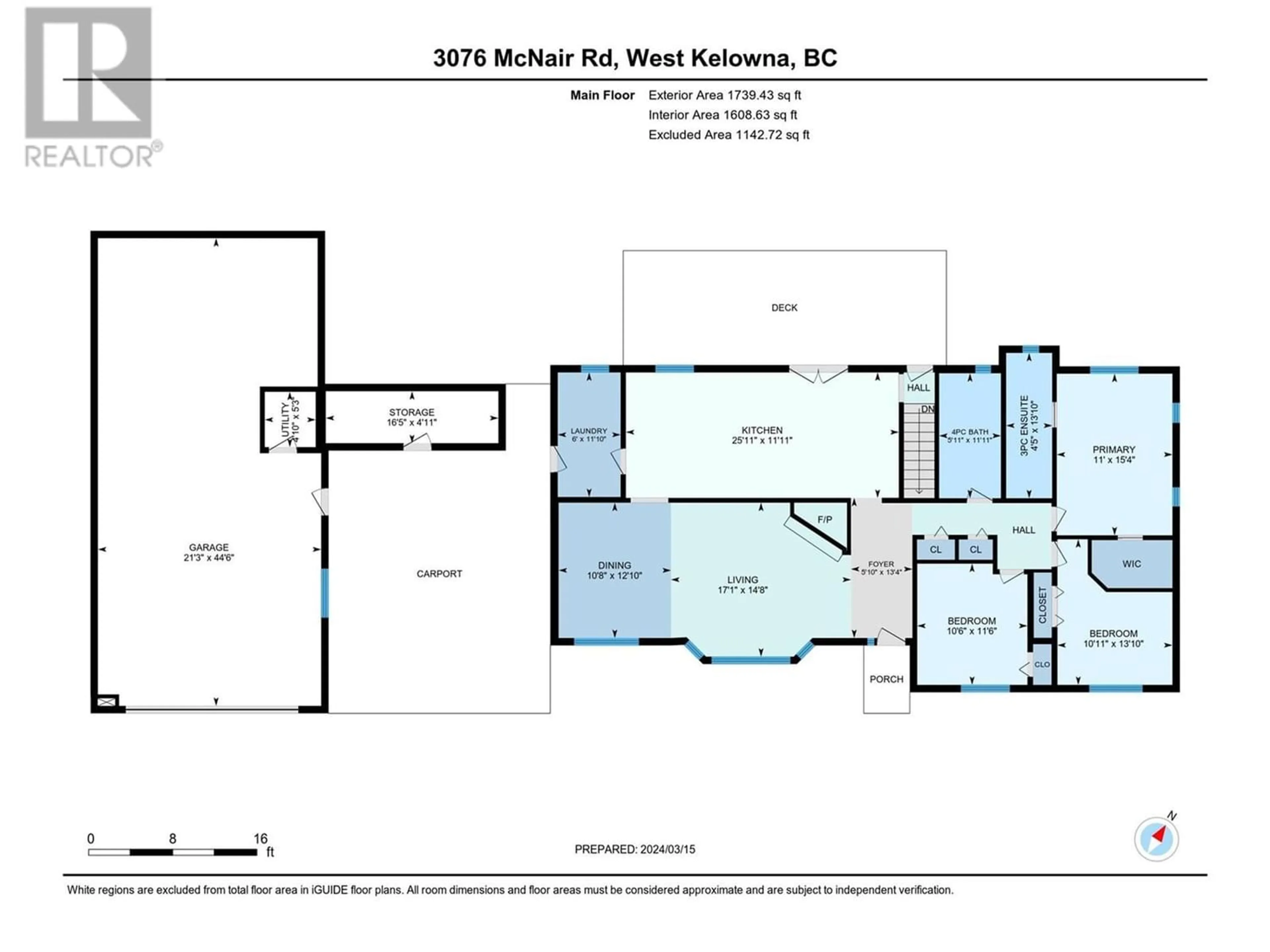Floor plan for 3076 McNair Road, West Kelowna British Columbia V4T2L6