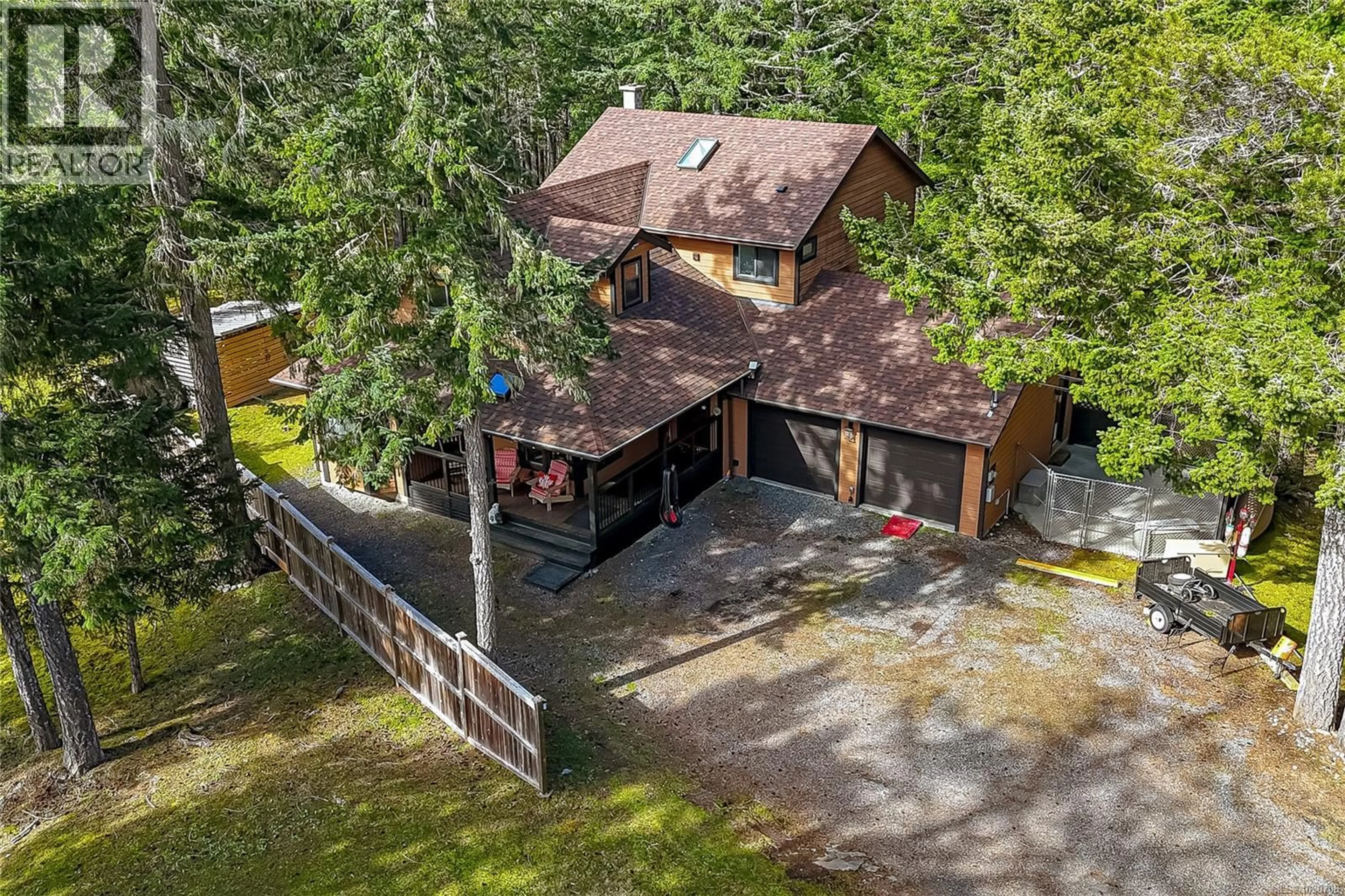 A pic from outside/outdoor area/front of a property/back of a property/a pic from drone, unknown for 4926 MT. MATHESON ROAD, Sooke British Columbia V9Z1C6
