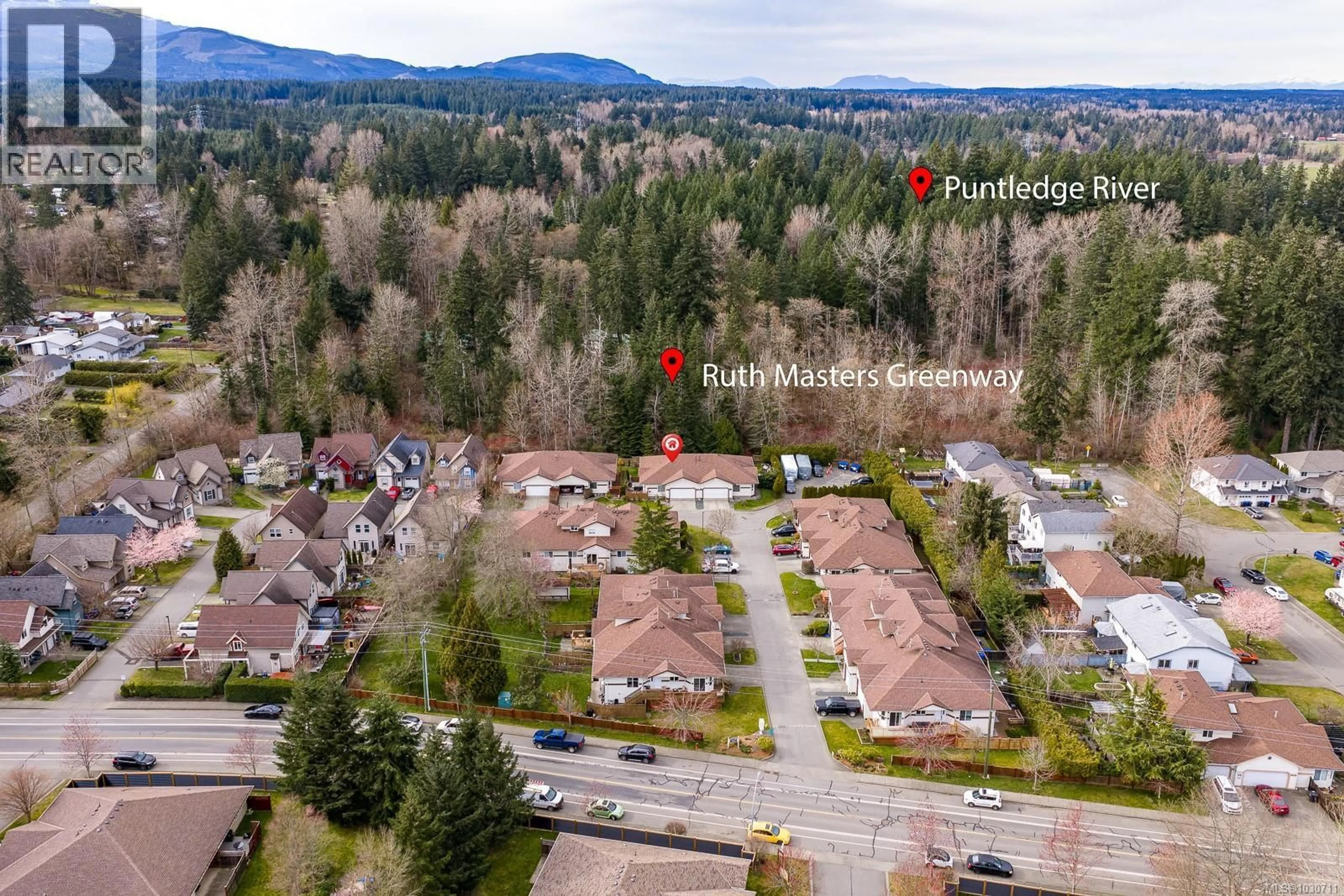 A pic from outside/outdoor area/front of a property/back of a property/a pic from drone, unknown for 402 - 2727 1ST STREET, Courtenay British Columbia V9N9C8