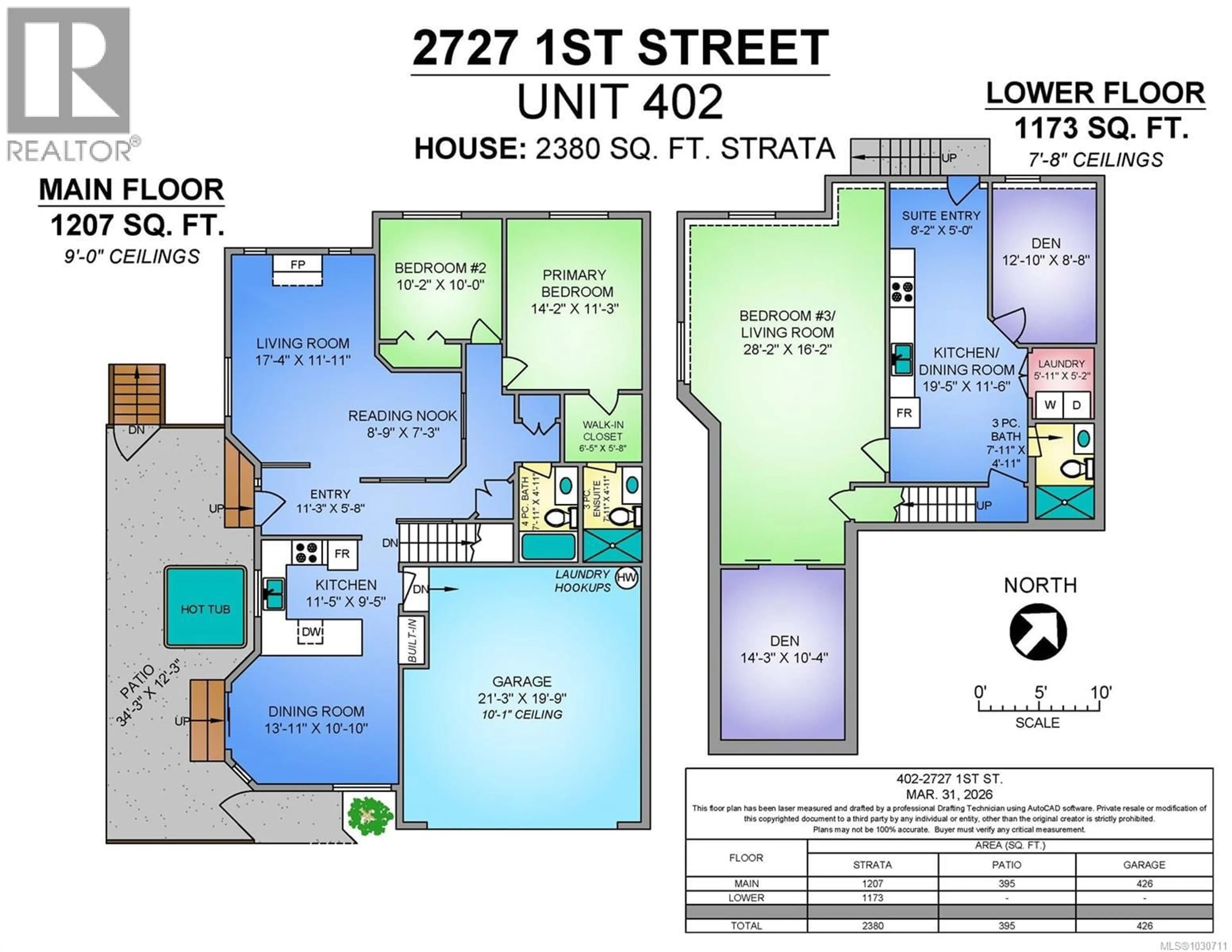 Floor plan for 402 - 2727 1ST STREET, Courtenay British Columbia V9N9C8