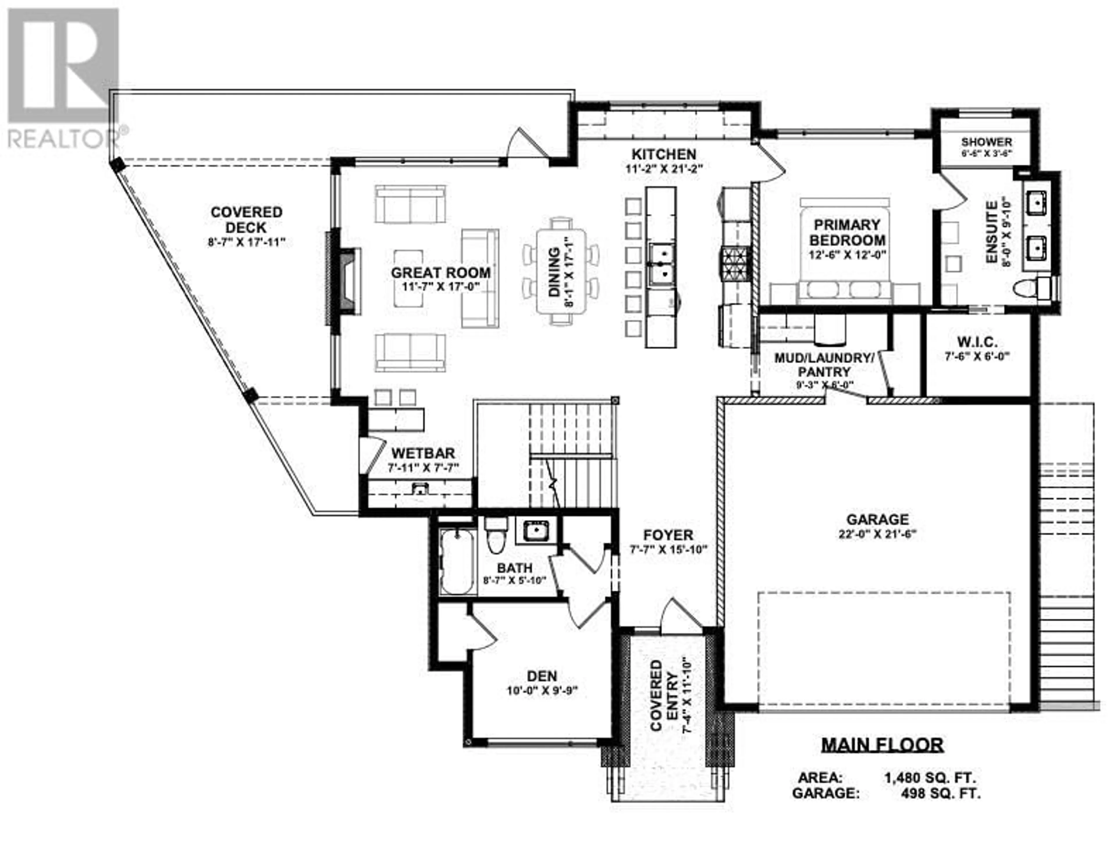 Floor plan for 855 Lochness Street Lot# 28, Kelowna British Columbia V1P0A3