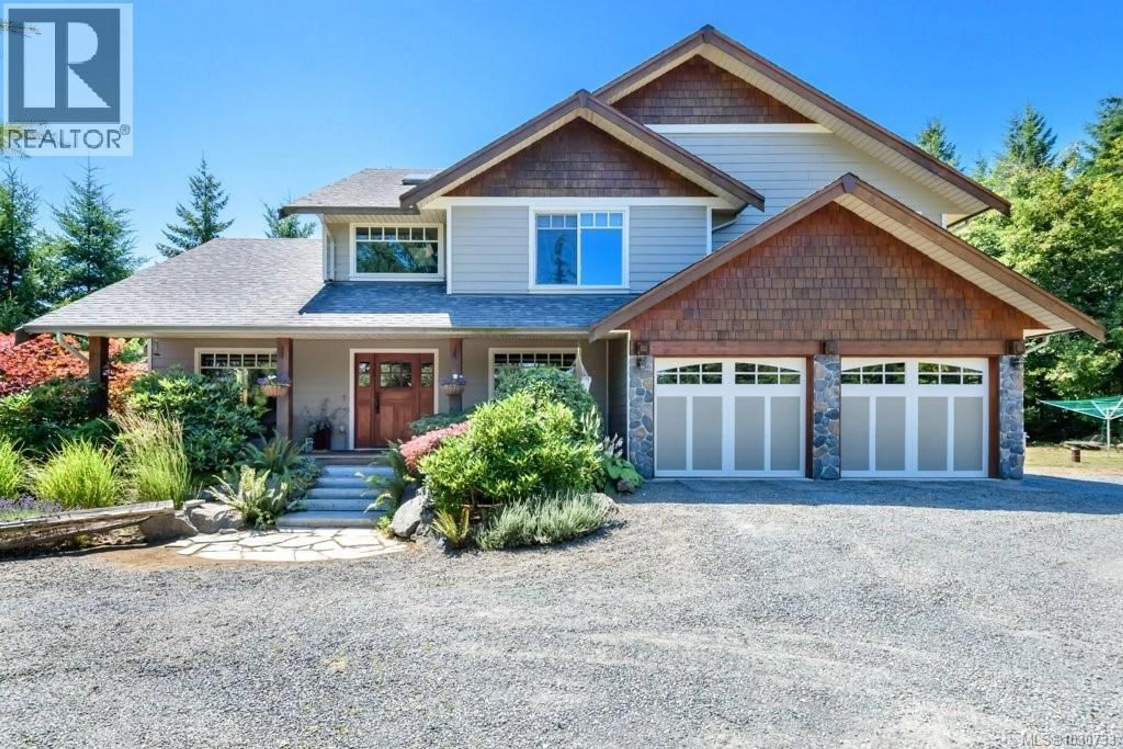 Home with brick exterior material, street for 7455 RODGER ROAD, Merville British Columbia V0R2M0