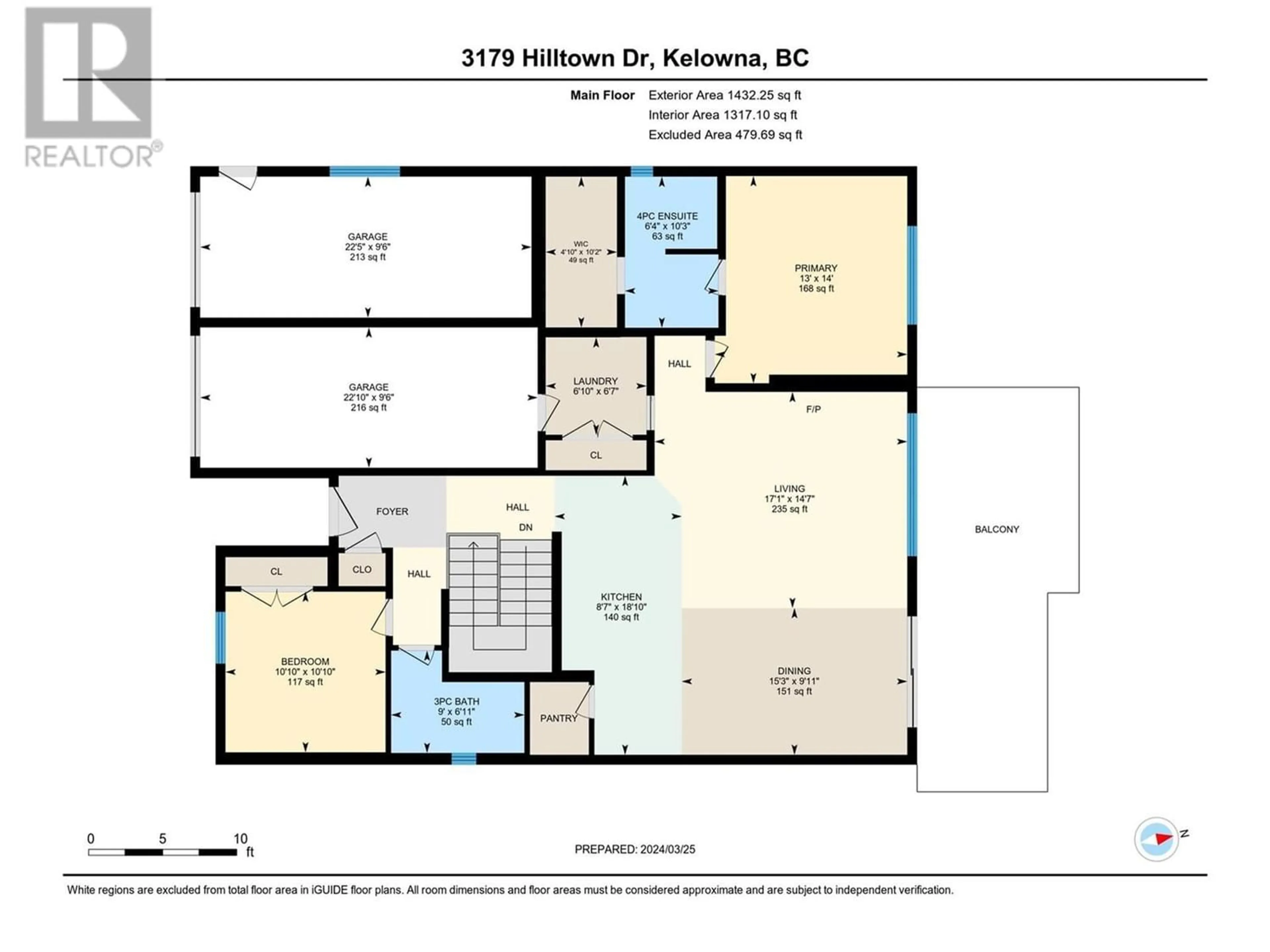 Floor plan for 3179 Hilltown Drive, Kelowna British Columbia V1V0C6