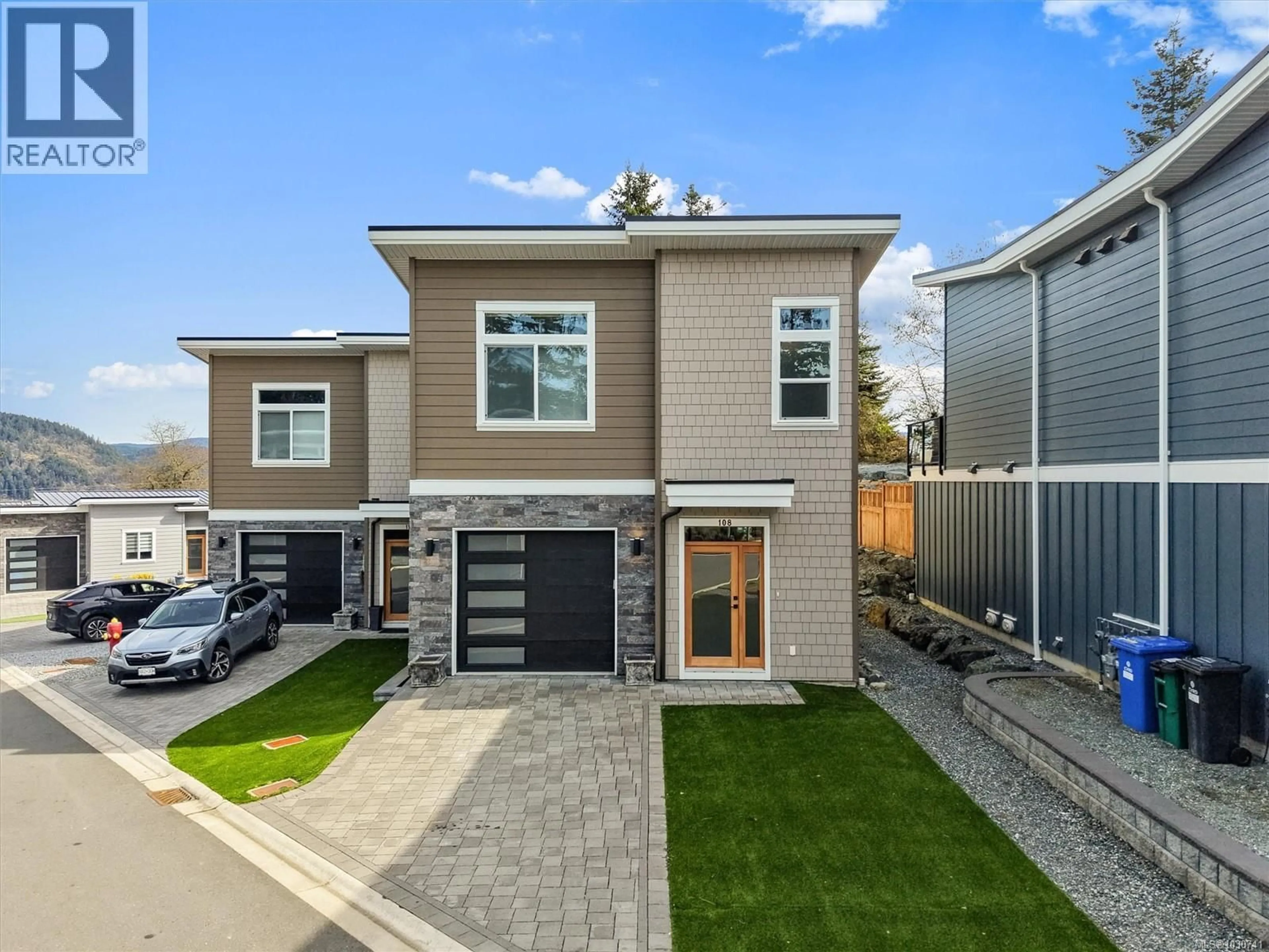 Home with vinyl exterior material, street for 108 - 4690 CASPIAN PLACE, Cowichan Bay British Columbia V0R1N1