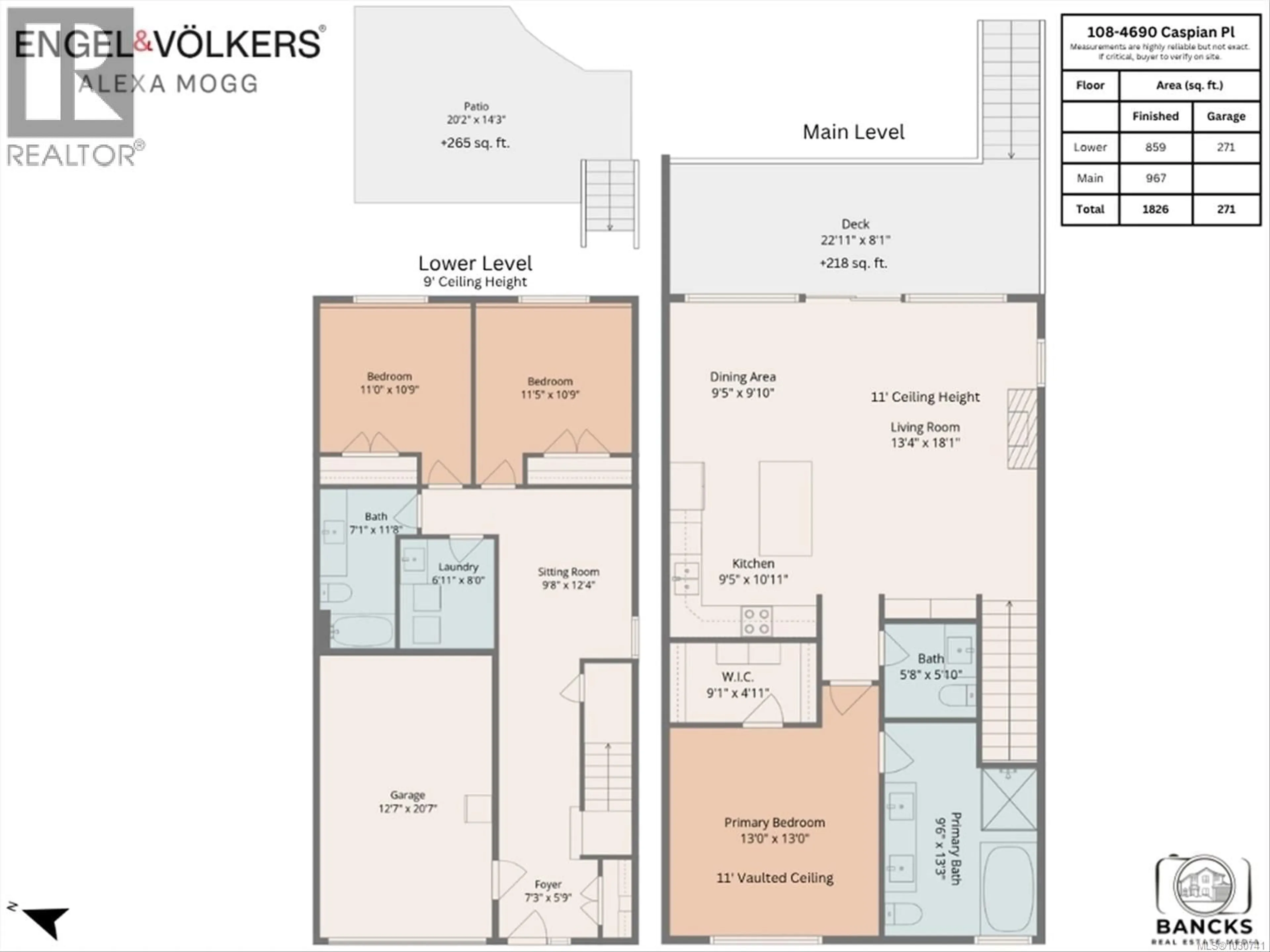 Floor plan for 108 - 4690 CASPIAN PLACE, Cowichan Bay British Columbia V0R1N1